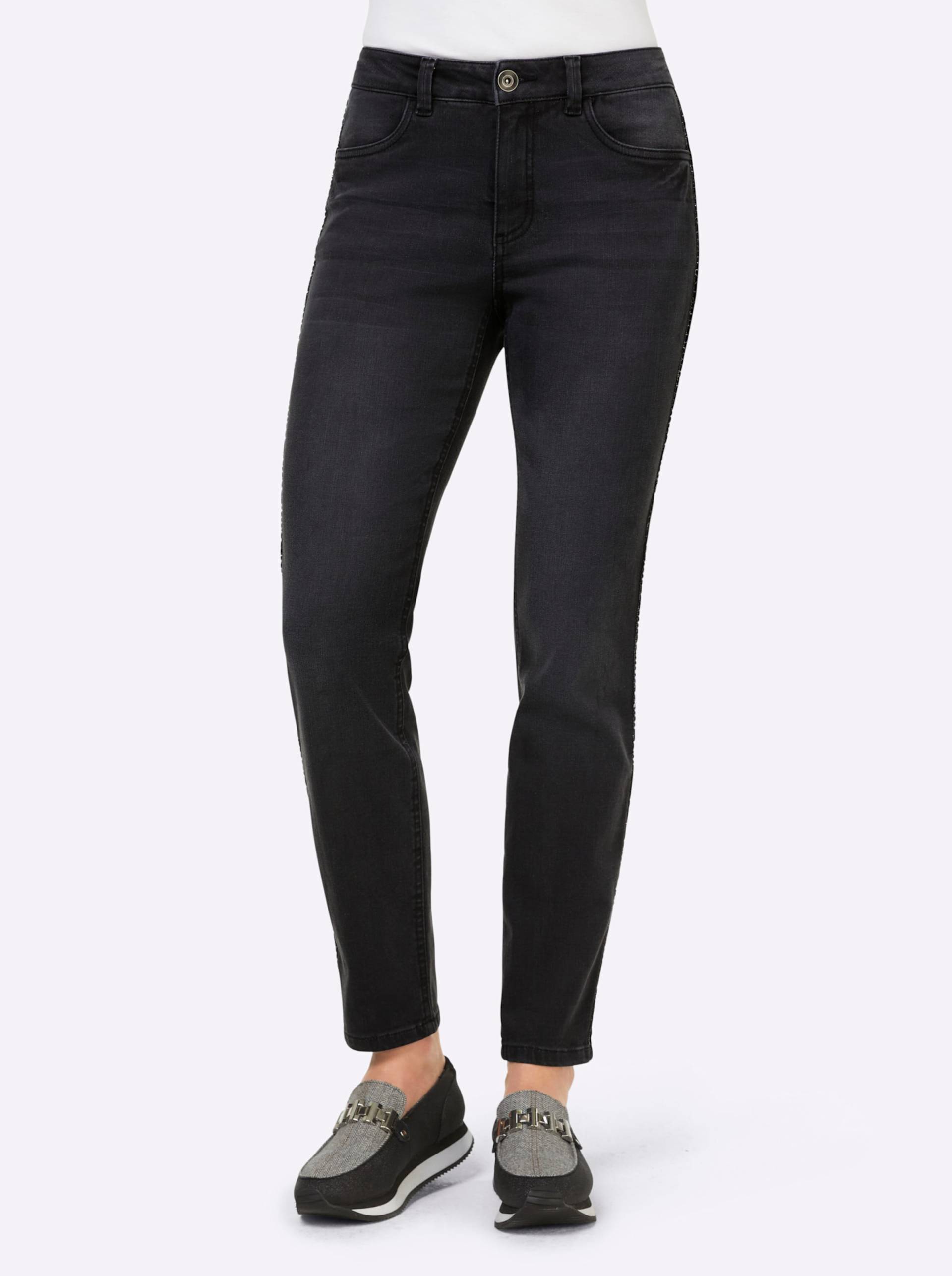 Jeans in dark grey-denim von heine