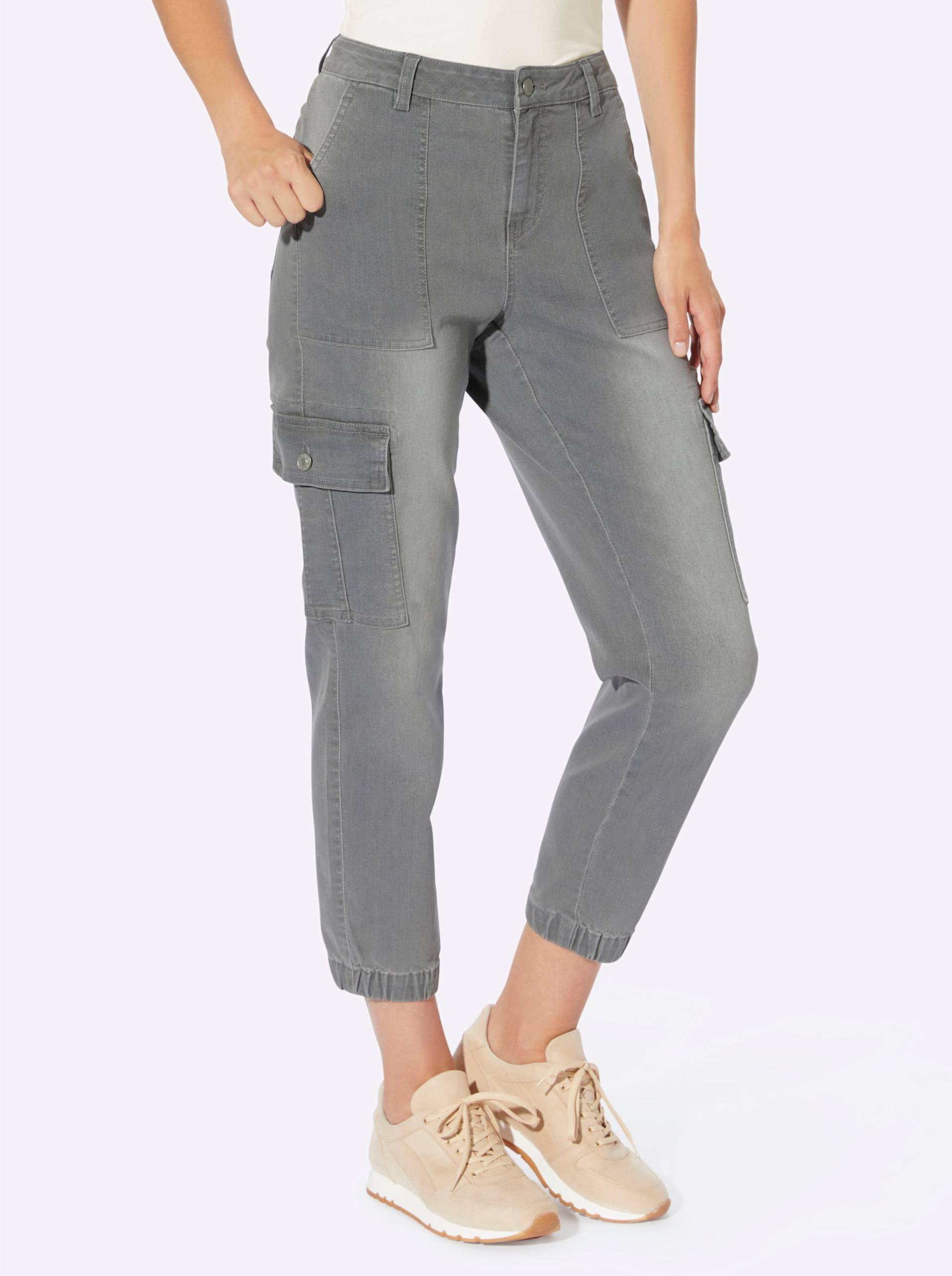 Jeans in grey-denim von heine