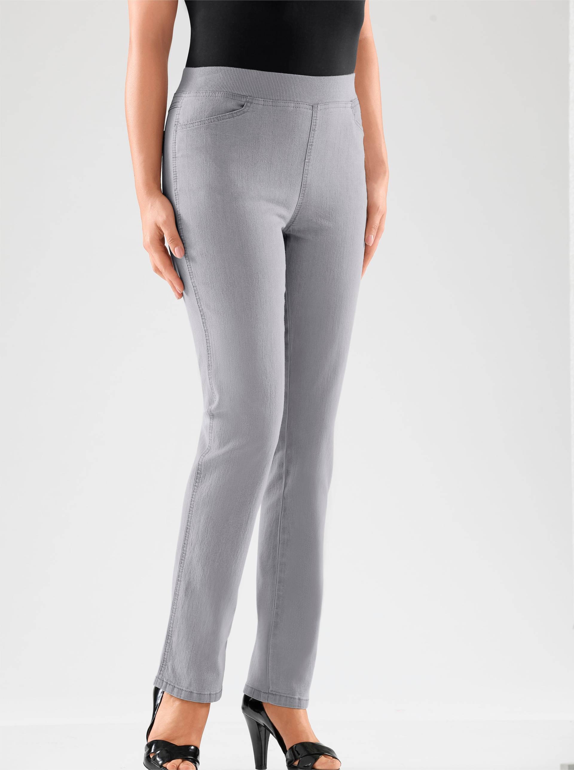 Stretch-Jeans in grey-denim von heine
