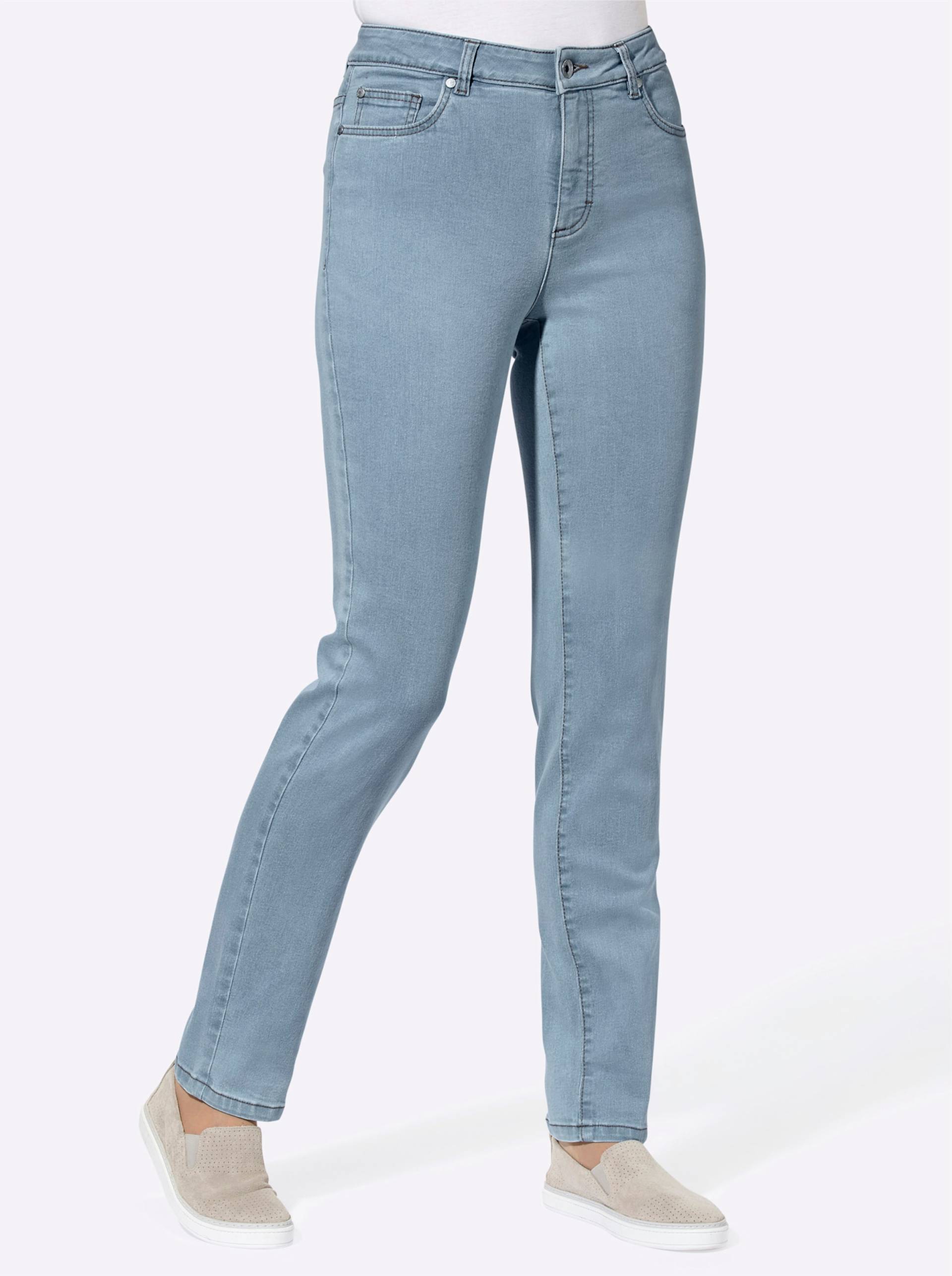 5-Pocket-Jeans in hellblau von heine