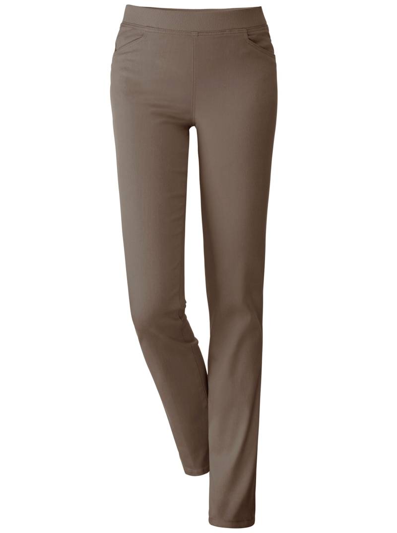 Stretch-Jeans in khaki von heine