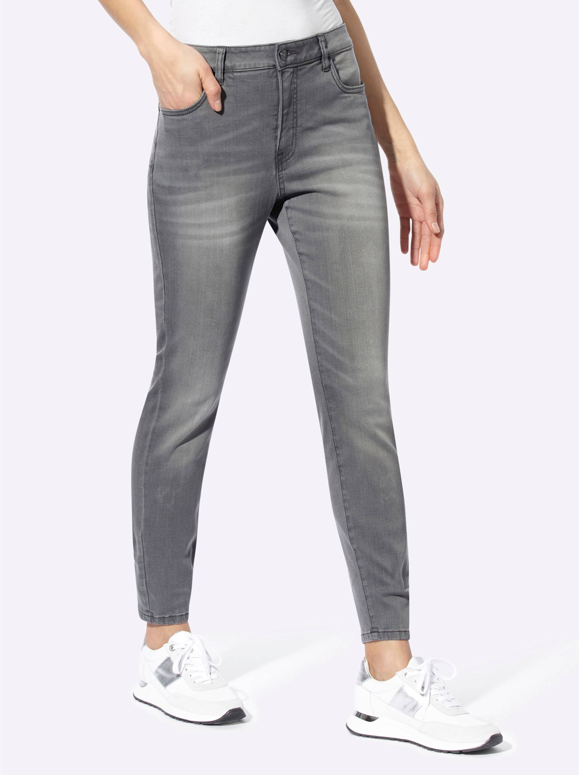 Jeans in light grey-denim von heine