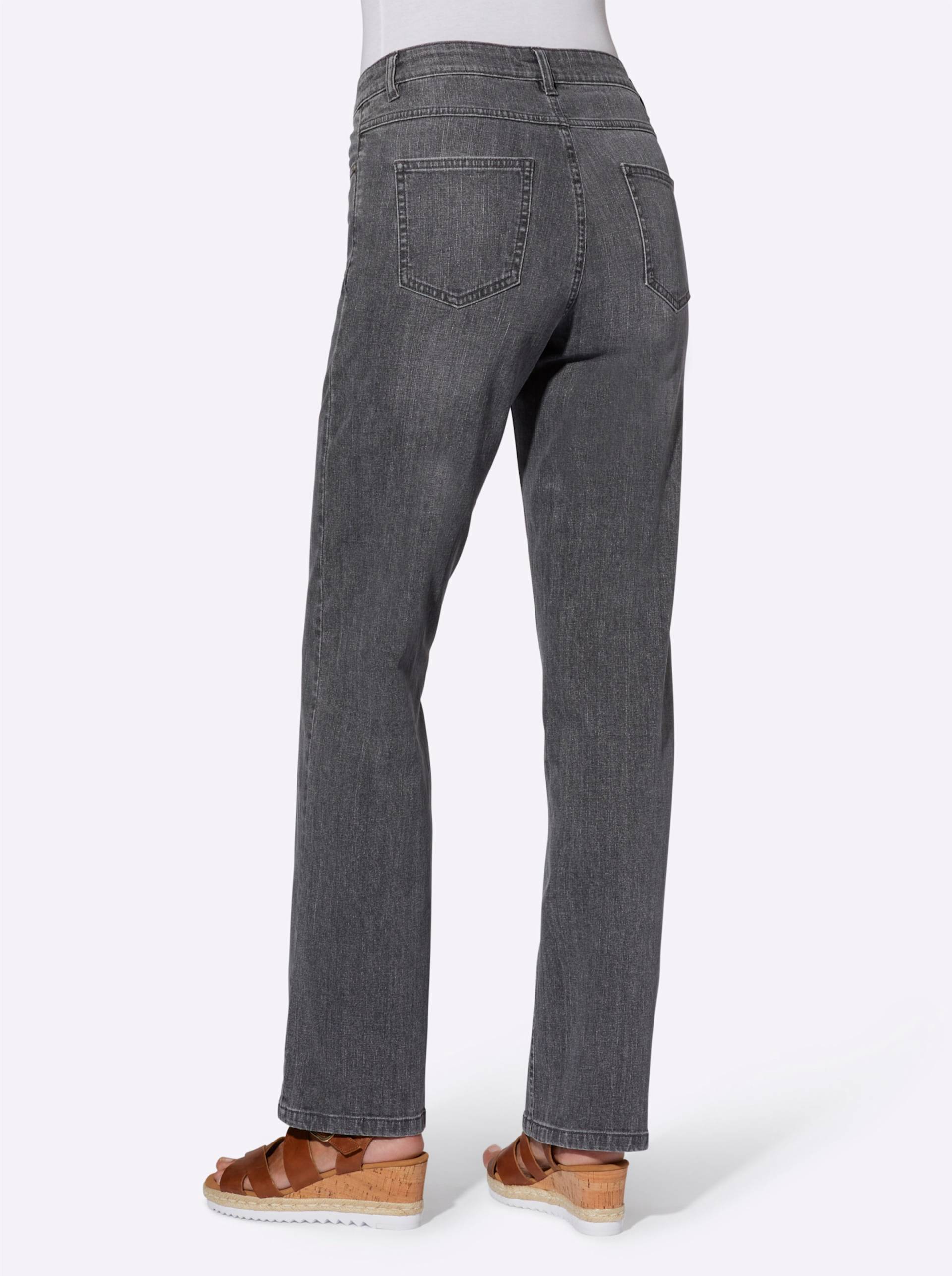 Jeans in stone-grey-denim von heine