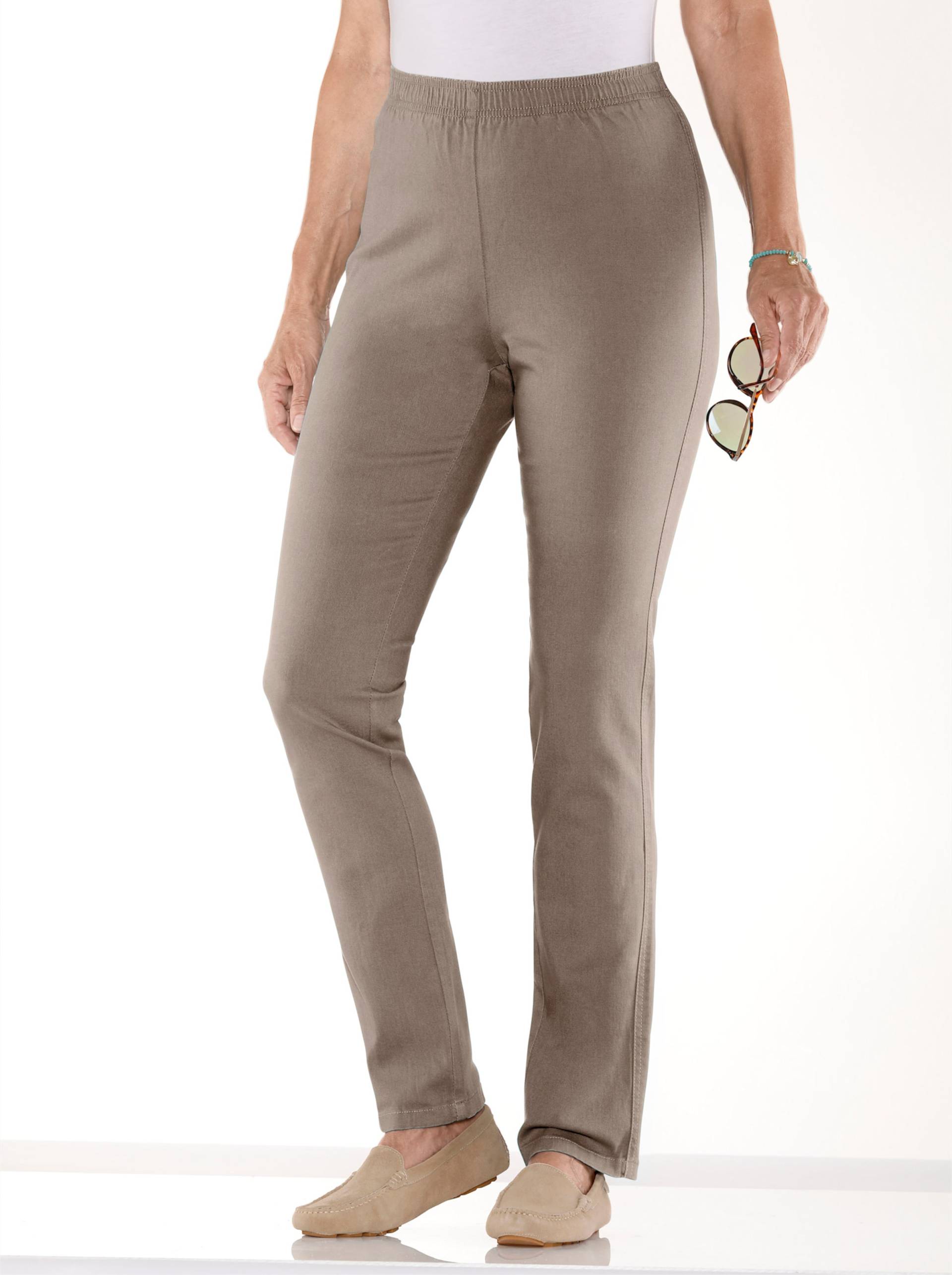 Jeans in taupe von heine