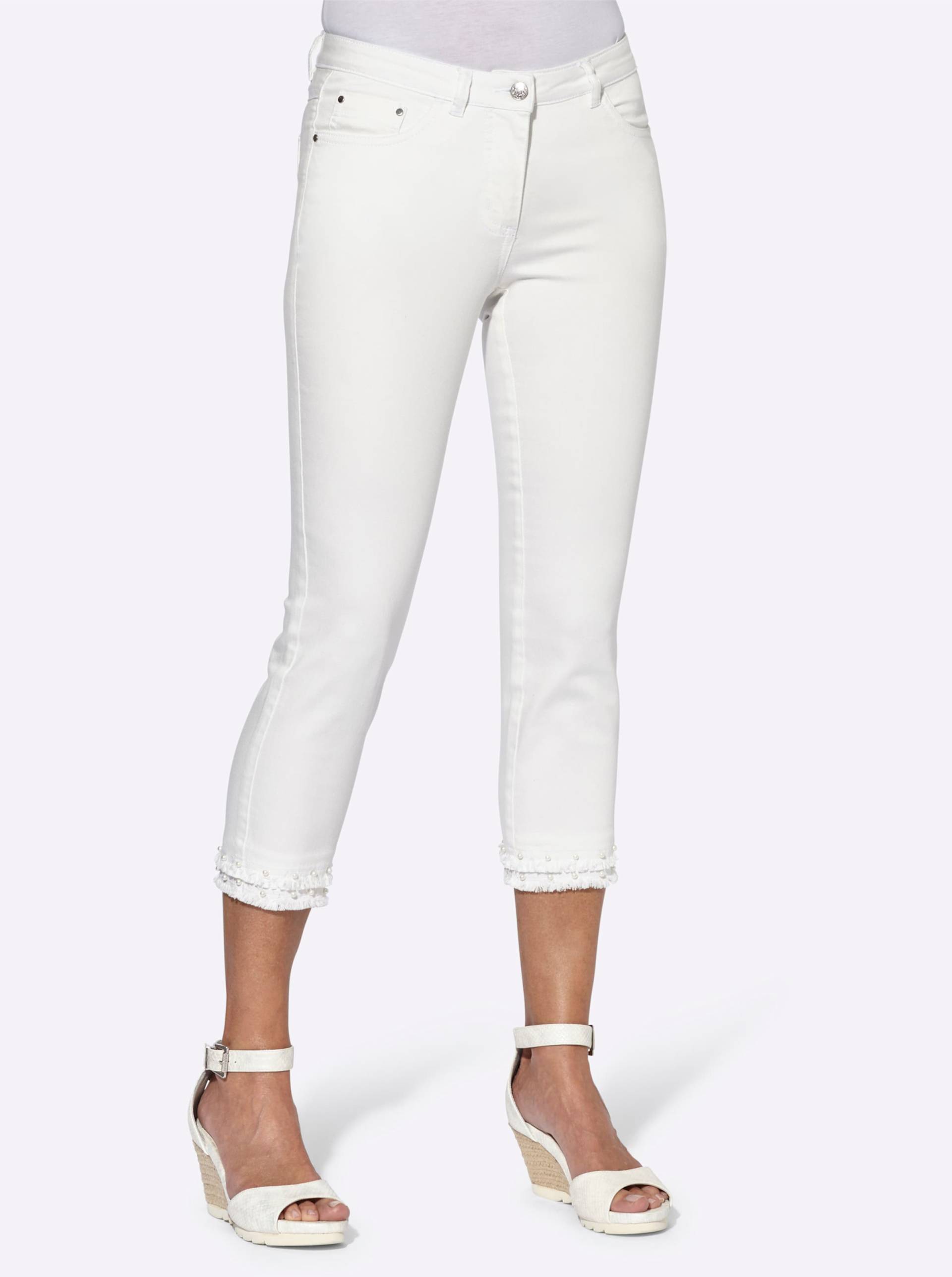 5-Pocket-Jeans in weiss von heine