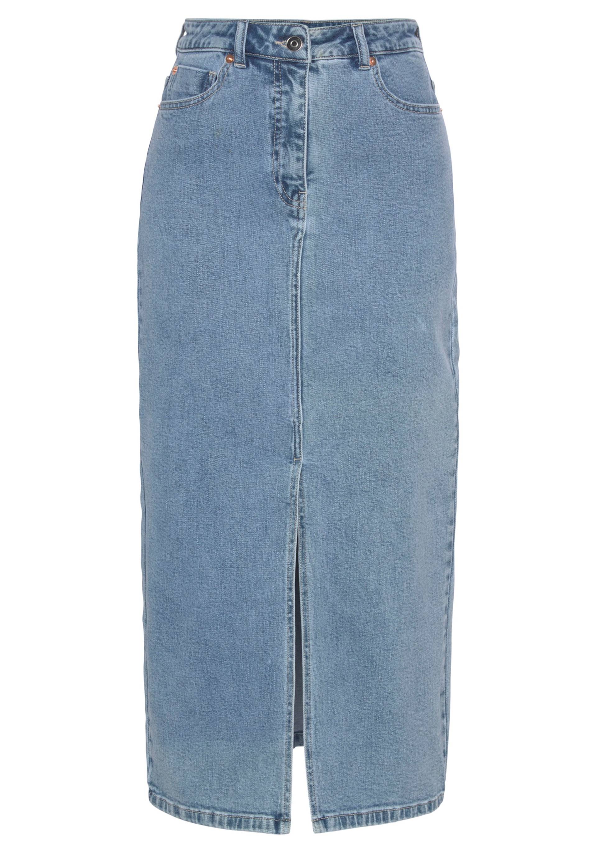 Jeansrock in light blue washed von Buffalo