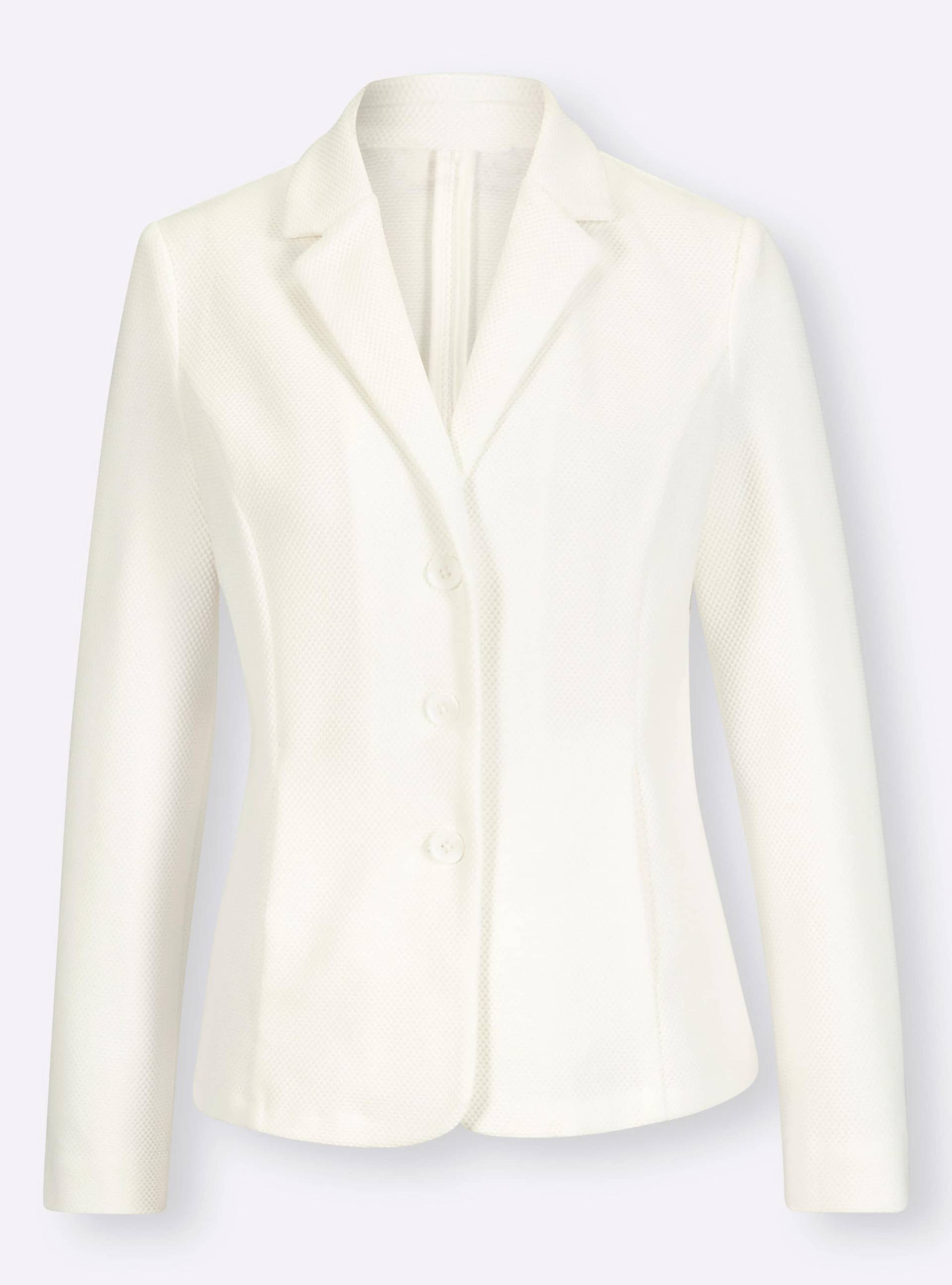 Jersey-Blazer in ecru von heine