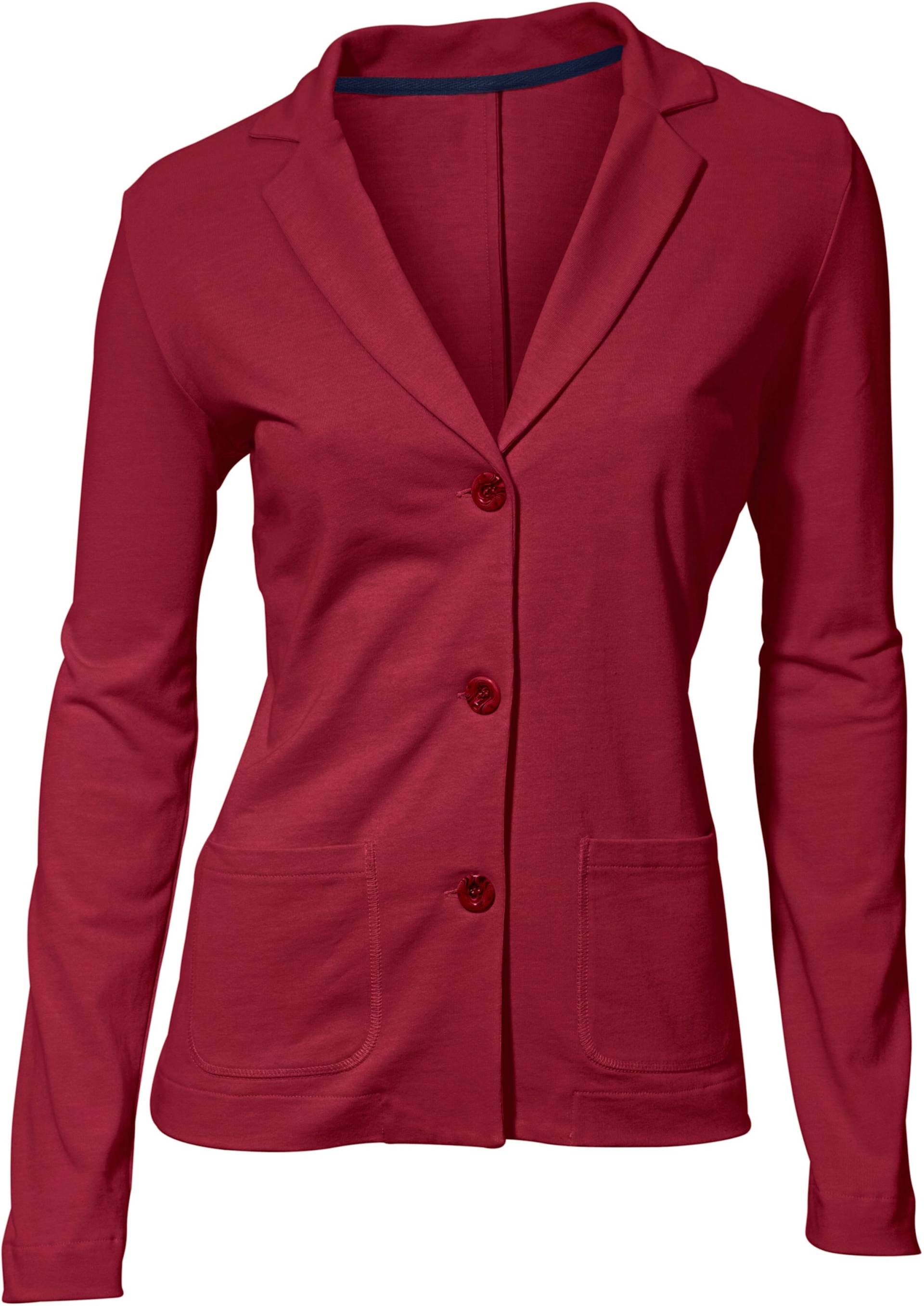 Jersey-Blazer in karminrot von heine