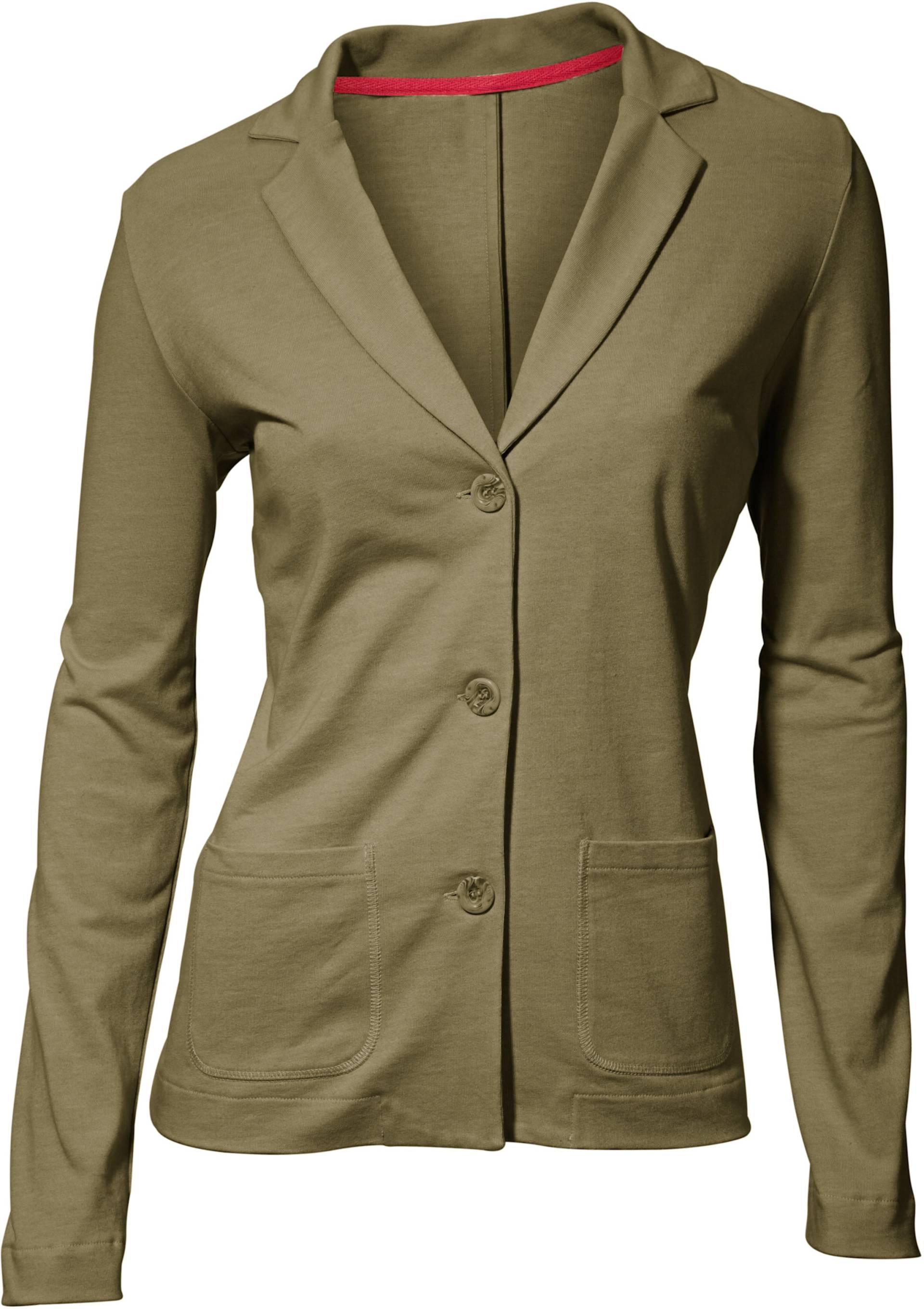 Jersey-Blazer in oliv von heine