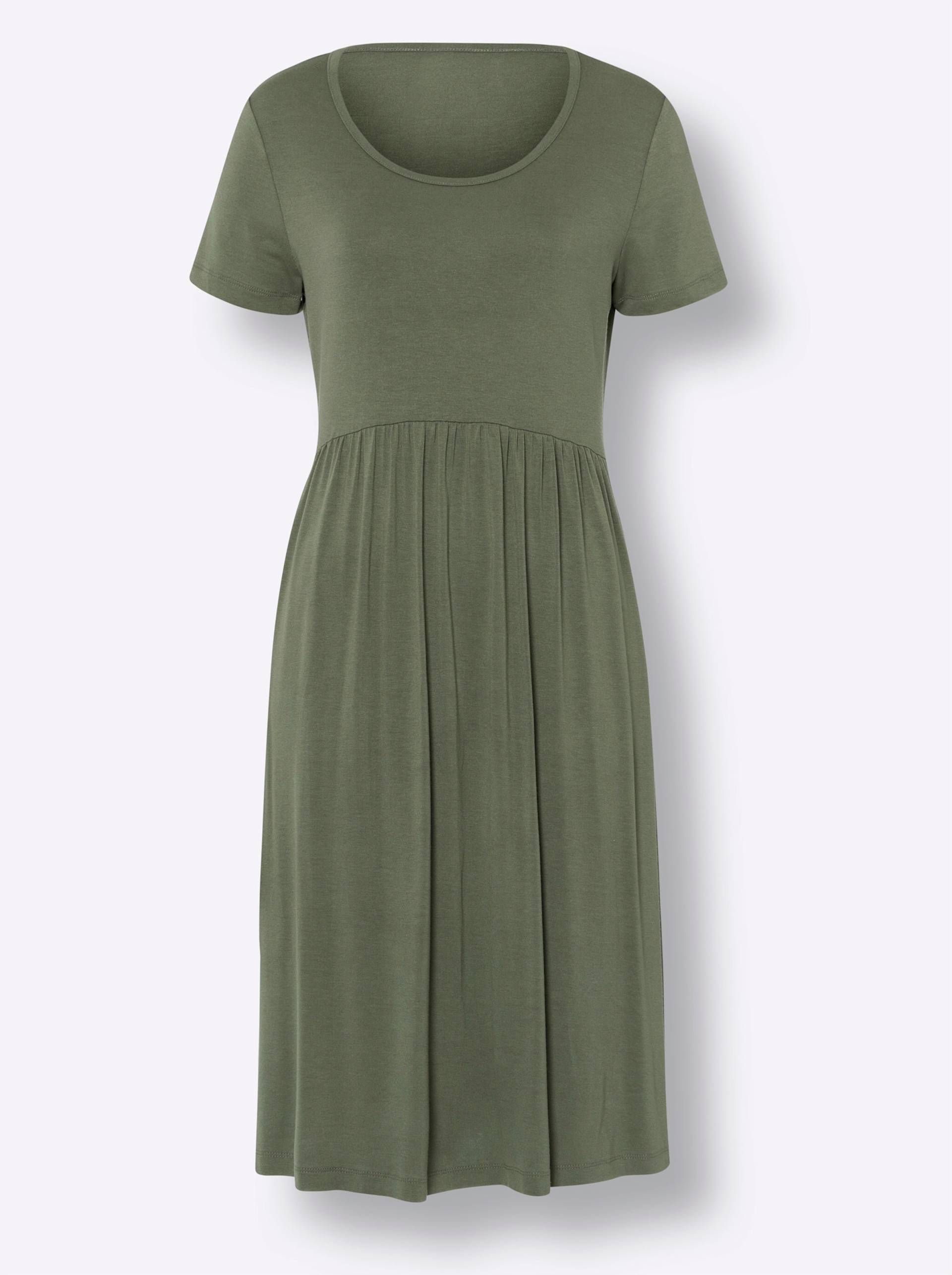 Jersey-Kleid in khaki von heine