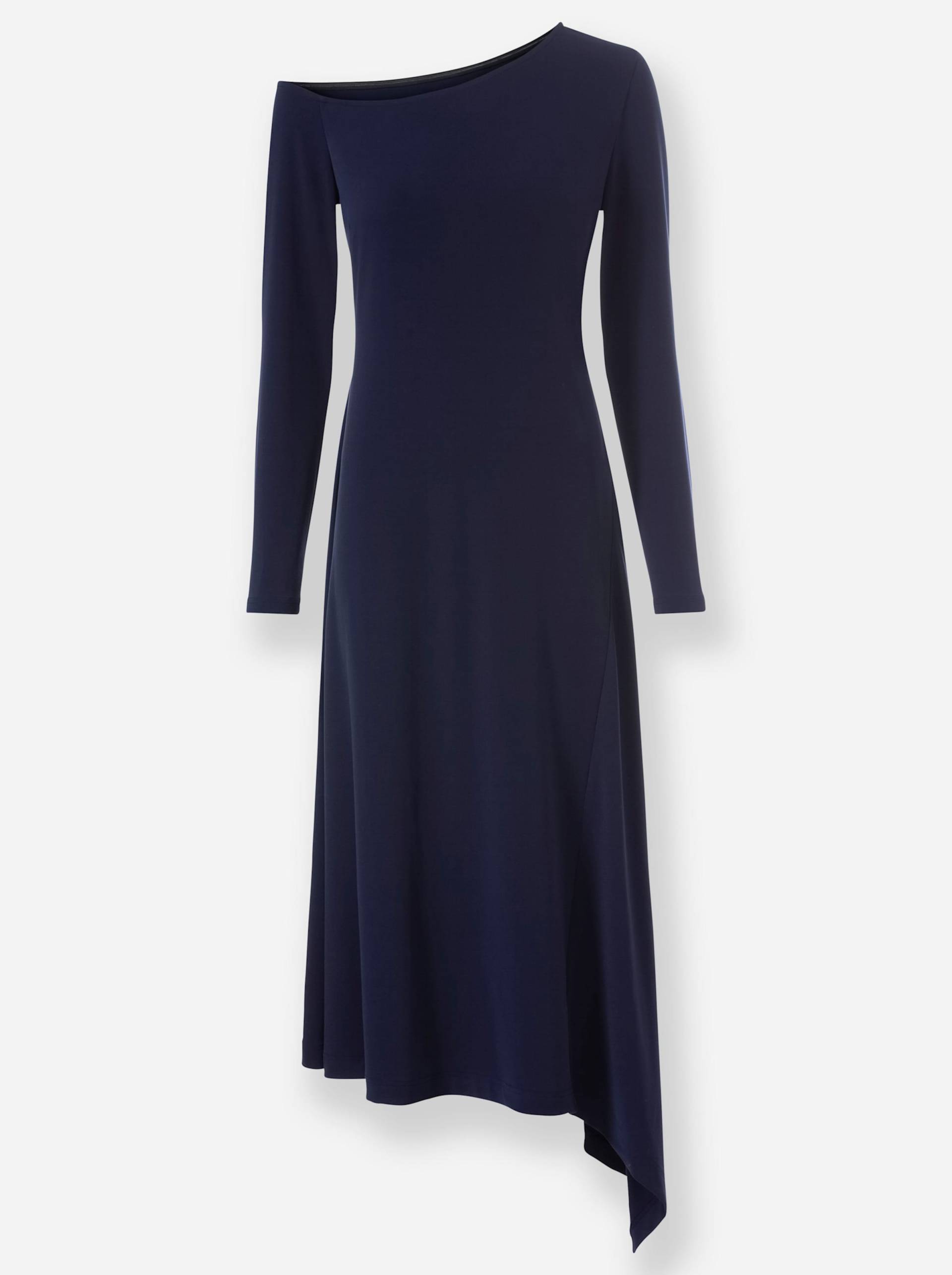 Jersey-Kleid in marine von heine