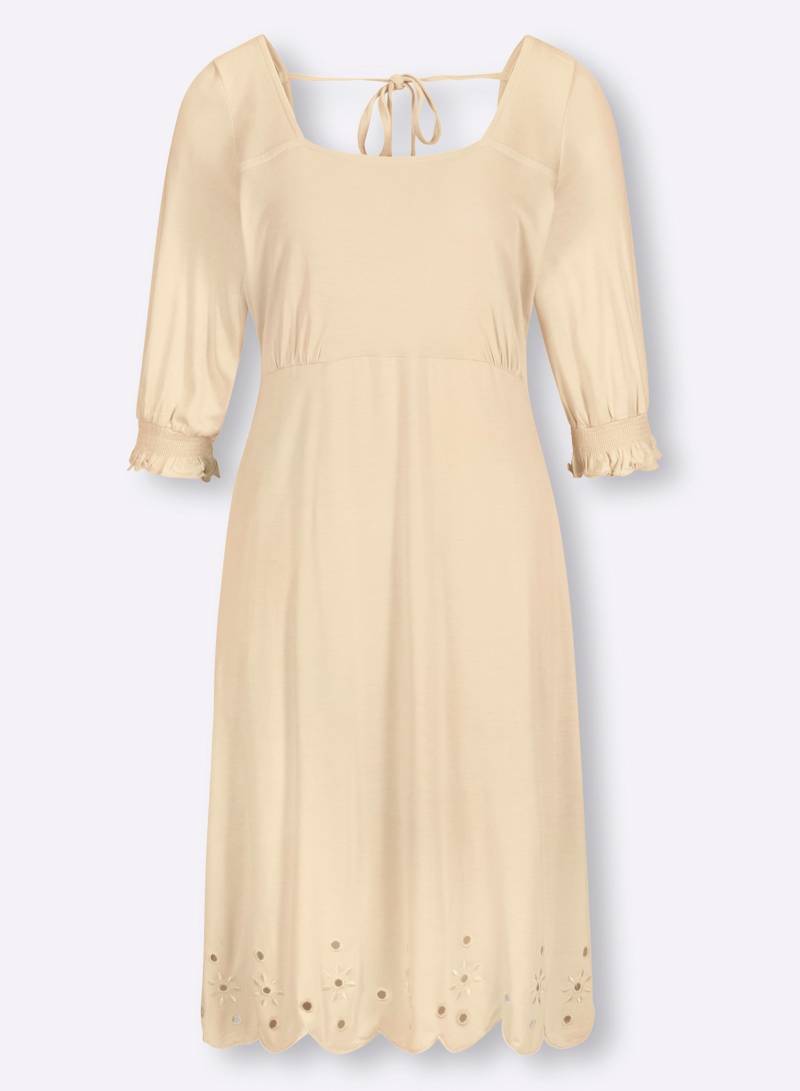 Jersey-Kleid in sand von heine