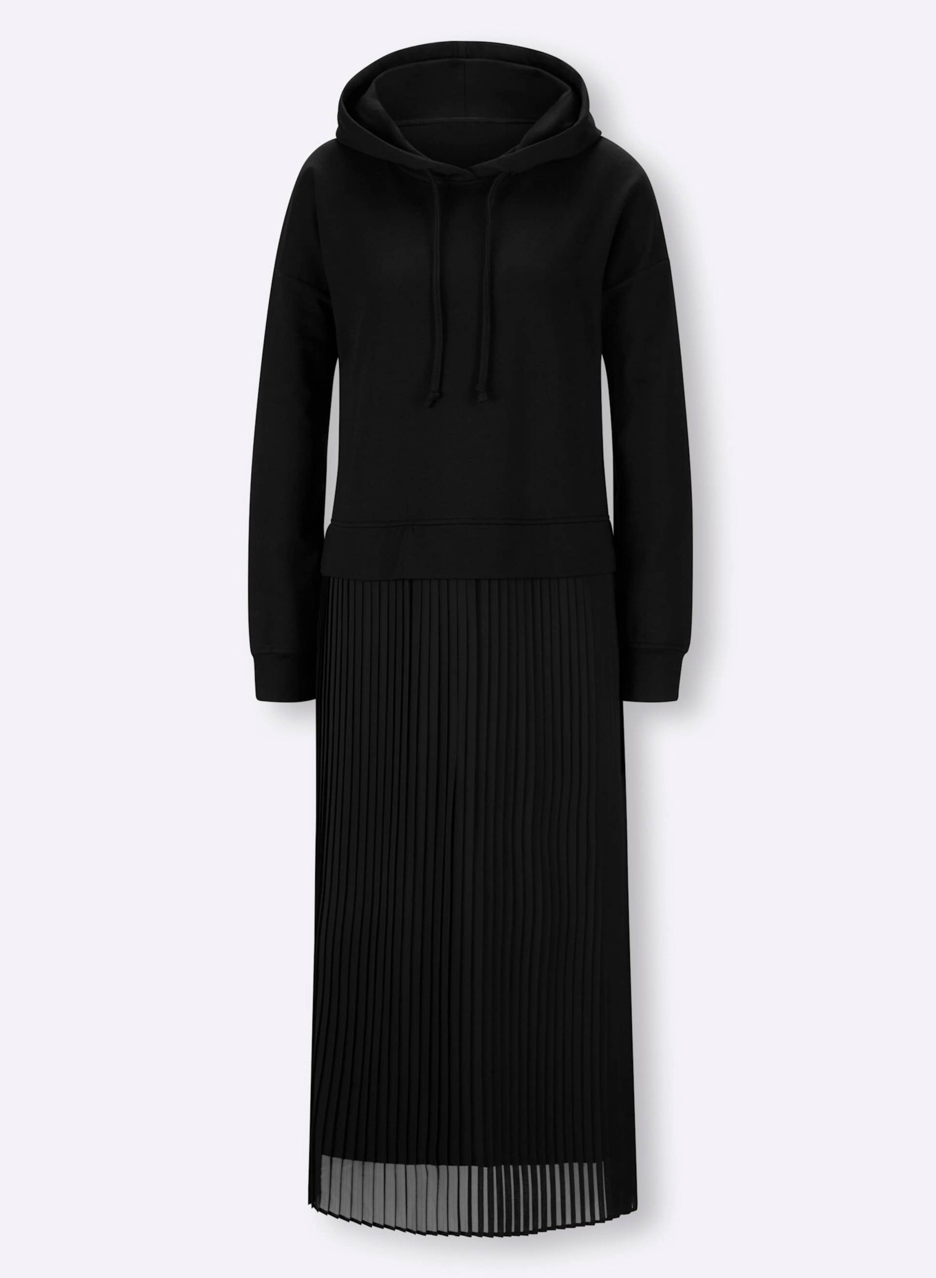 Jersey-Kleid in schwarz von heine