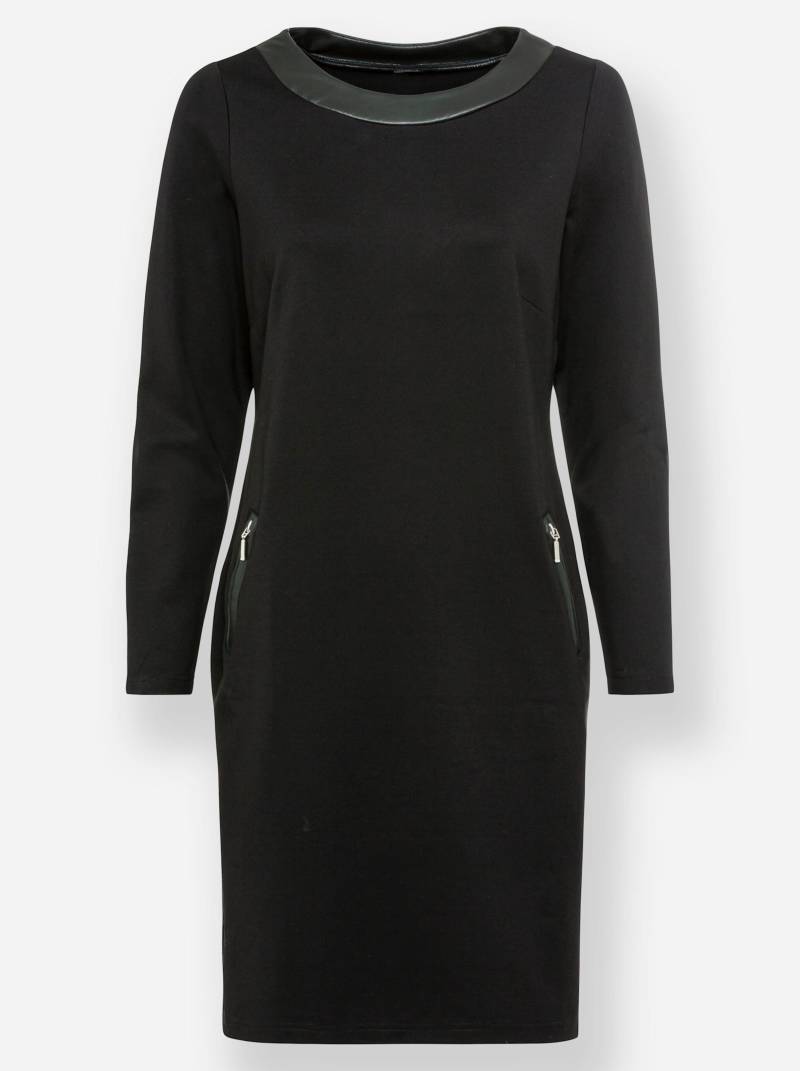 Jersey-Kleid in schwarz von heine
