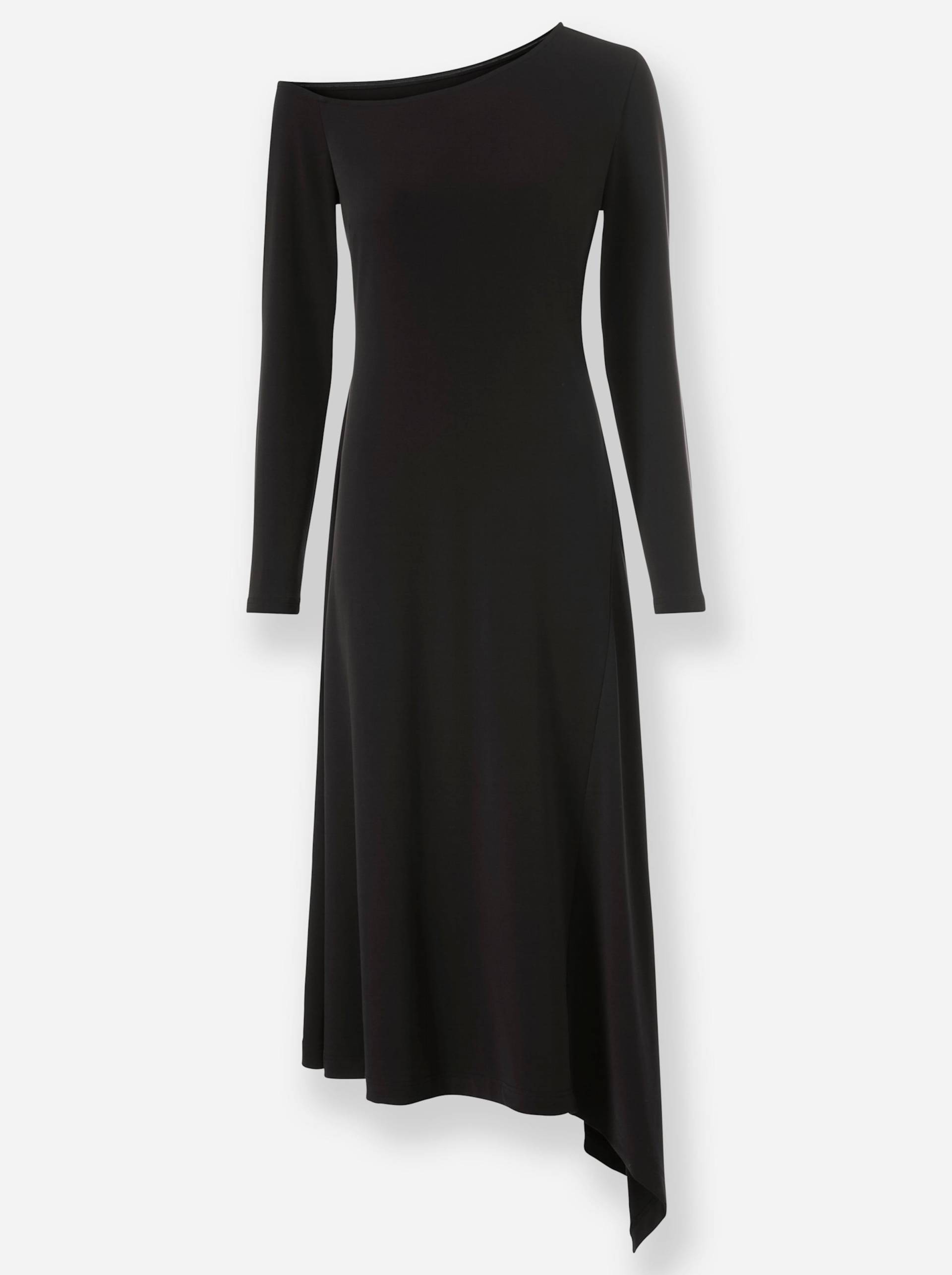 Jersey-Kleid in schwarz von heine