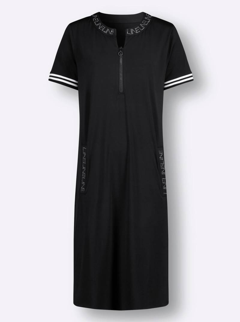 Jersey-Kleid in schwarz von heine