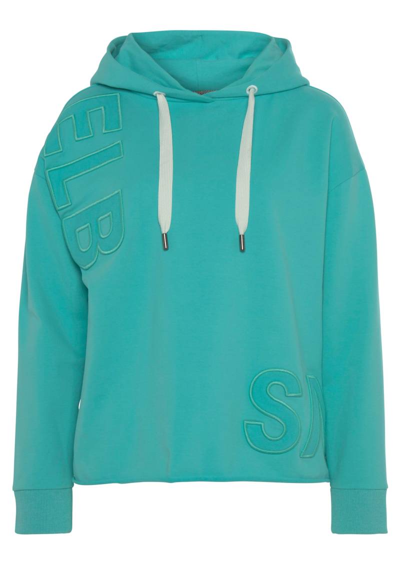 Kapuzensweatshirt in aqua von Elbsand