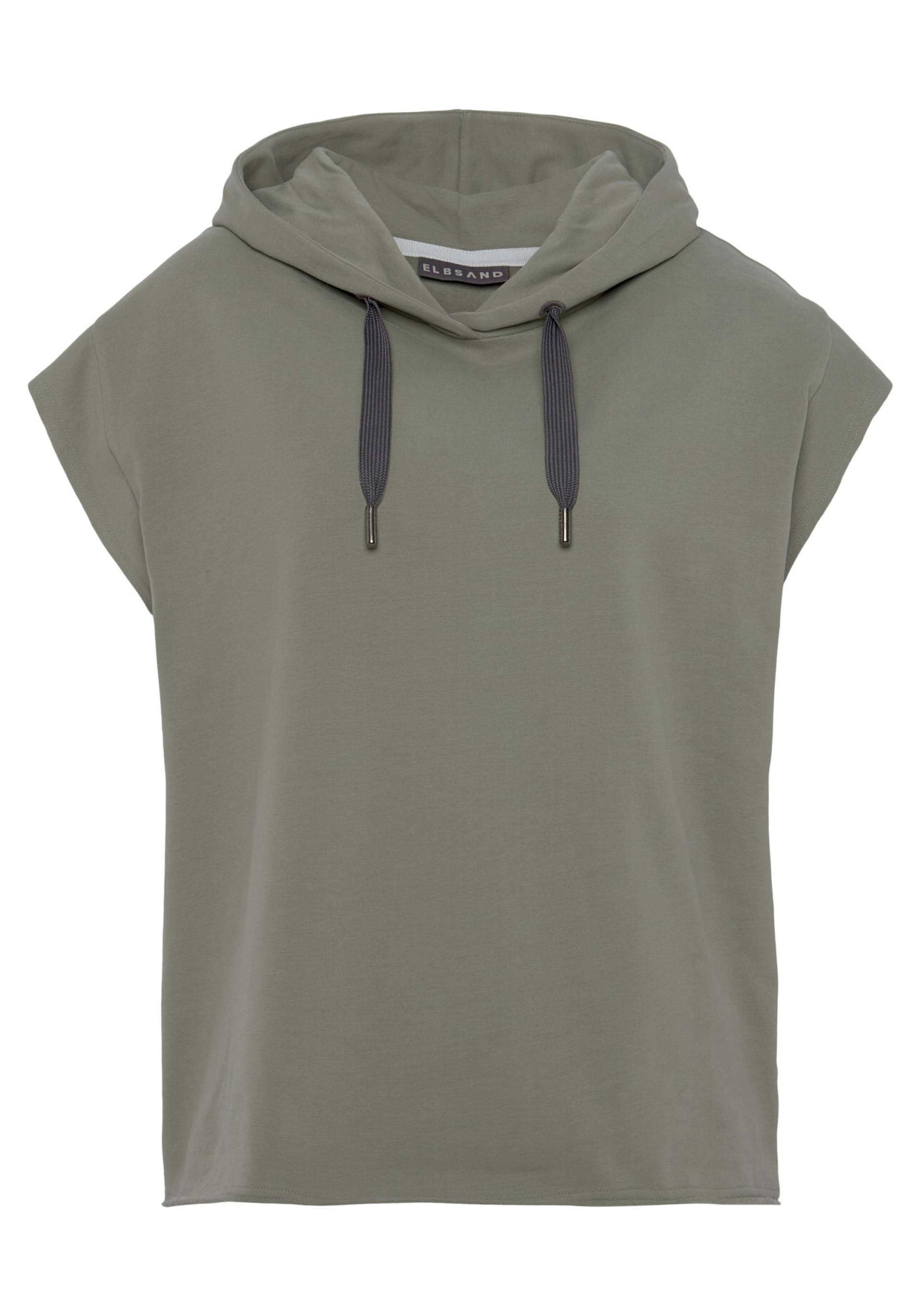 Kapuzensweatshirt in khaki von Elbsand