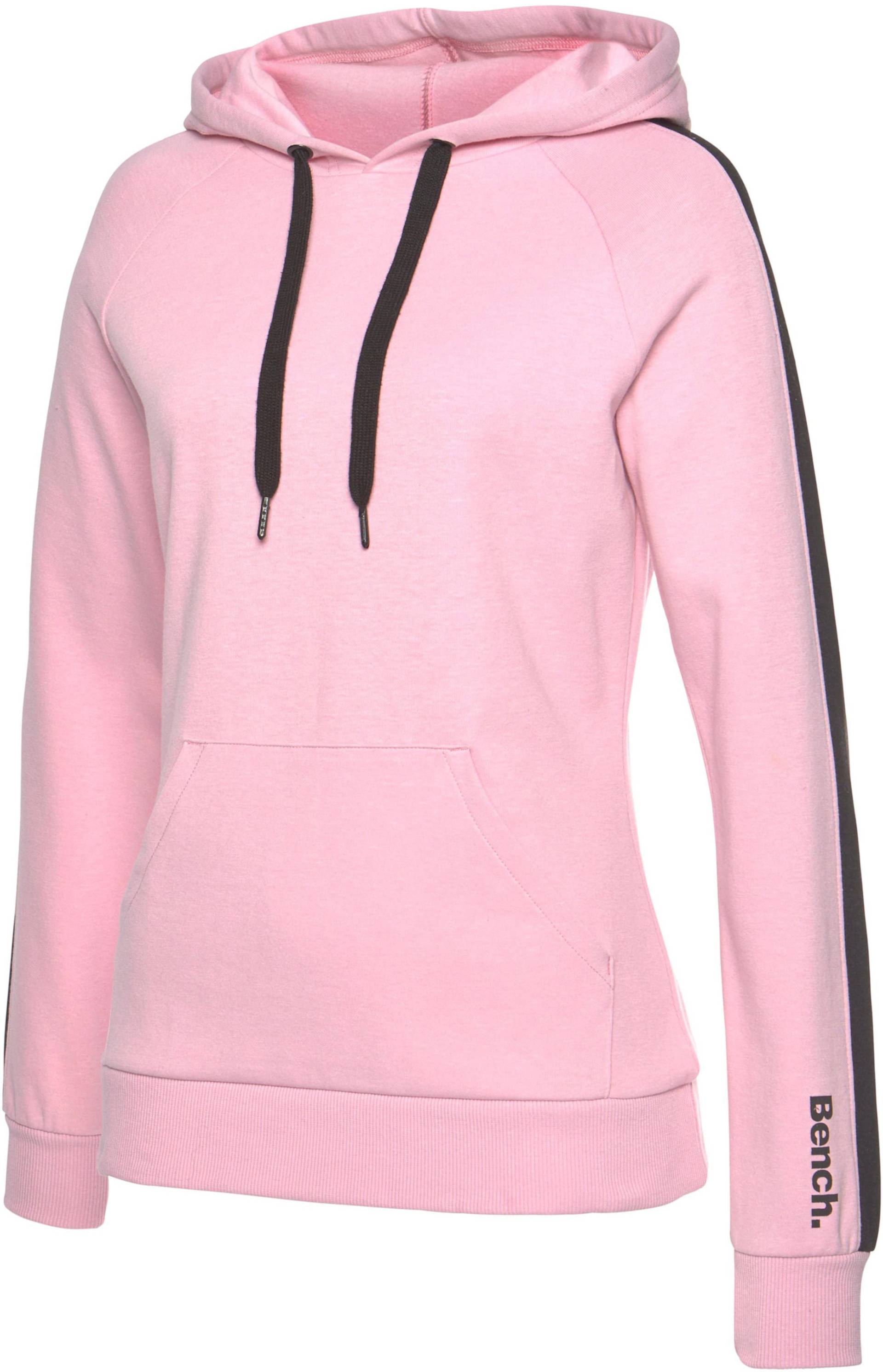 Kapuzensweatshirt in rosa-schwarz von heine