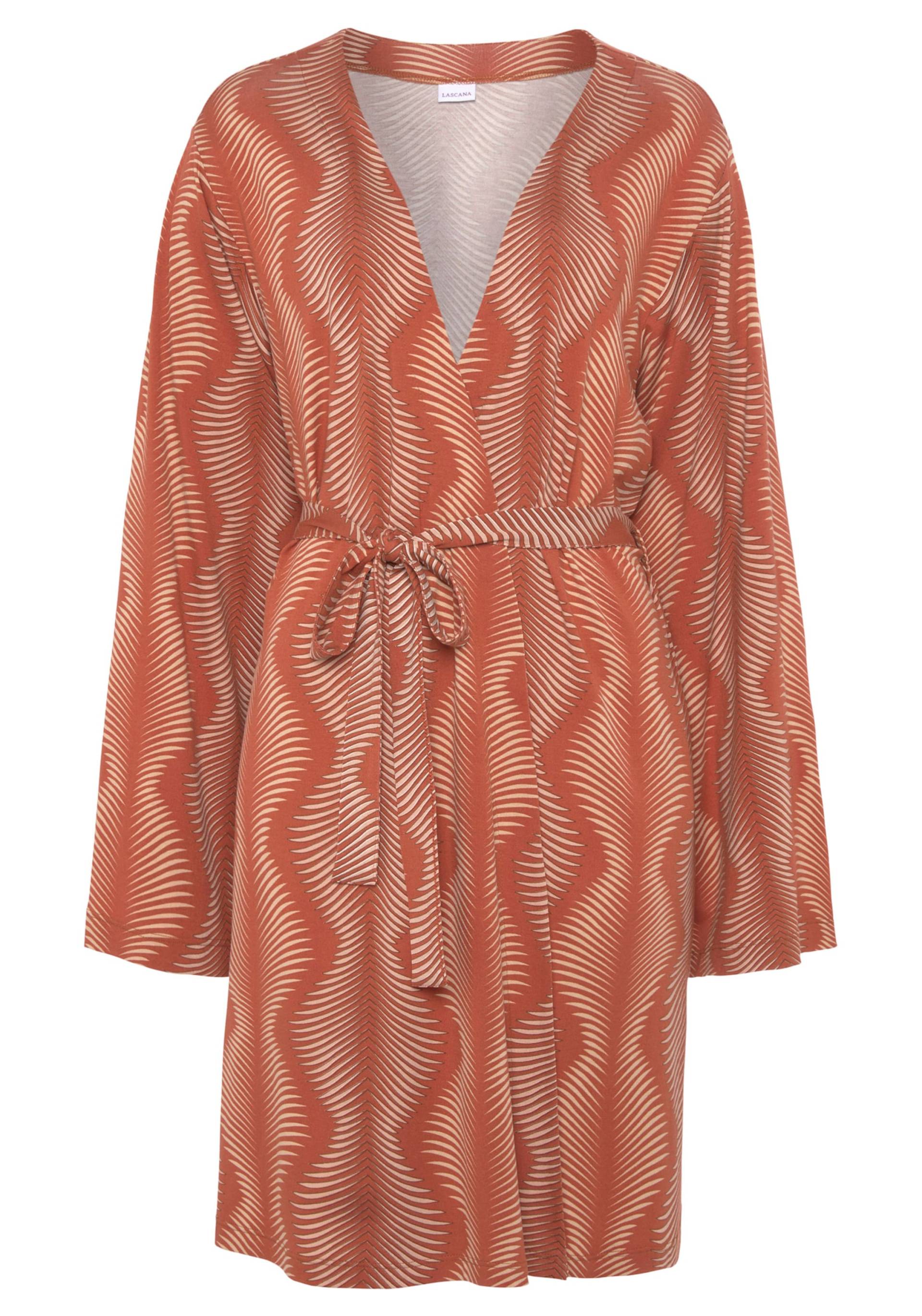 Kimono in terracotta bedruckt von LASCANA