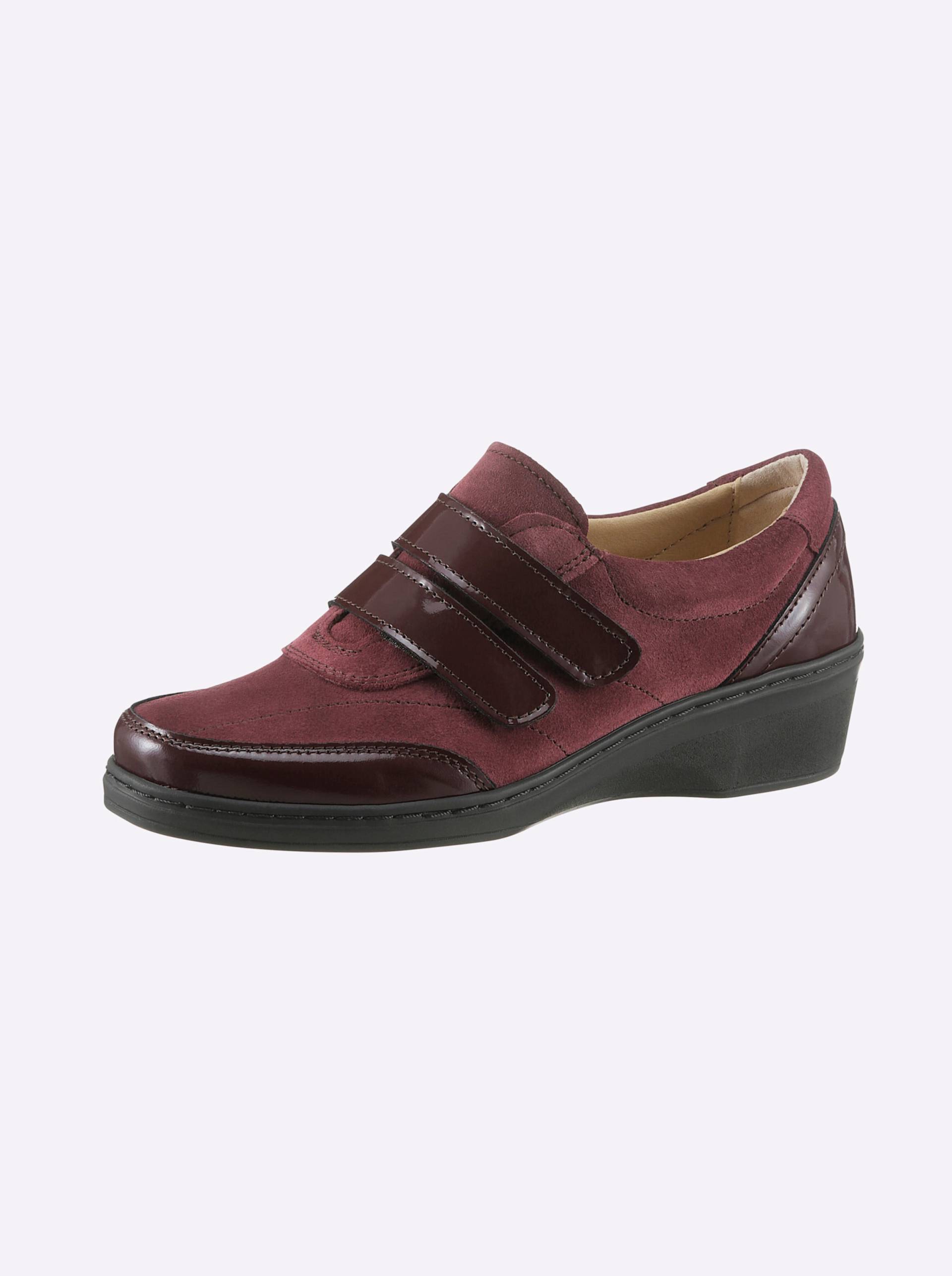 Klettschuh in bordeaux von airsoft comfort+