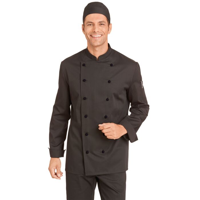 Kochbluse in Schwarz Unisex von Leiber