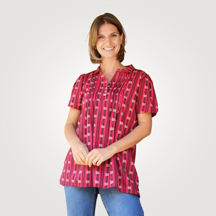 Kurzarm Edelweissbluse von Kowi