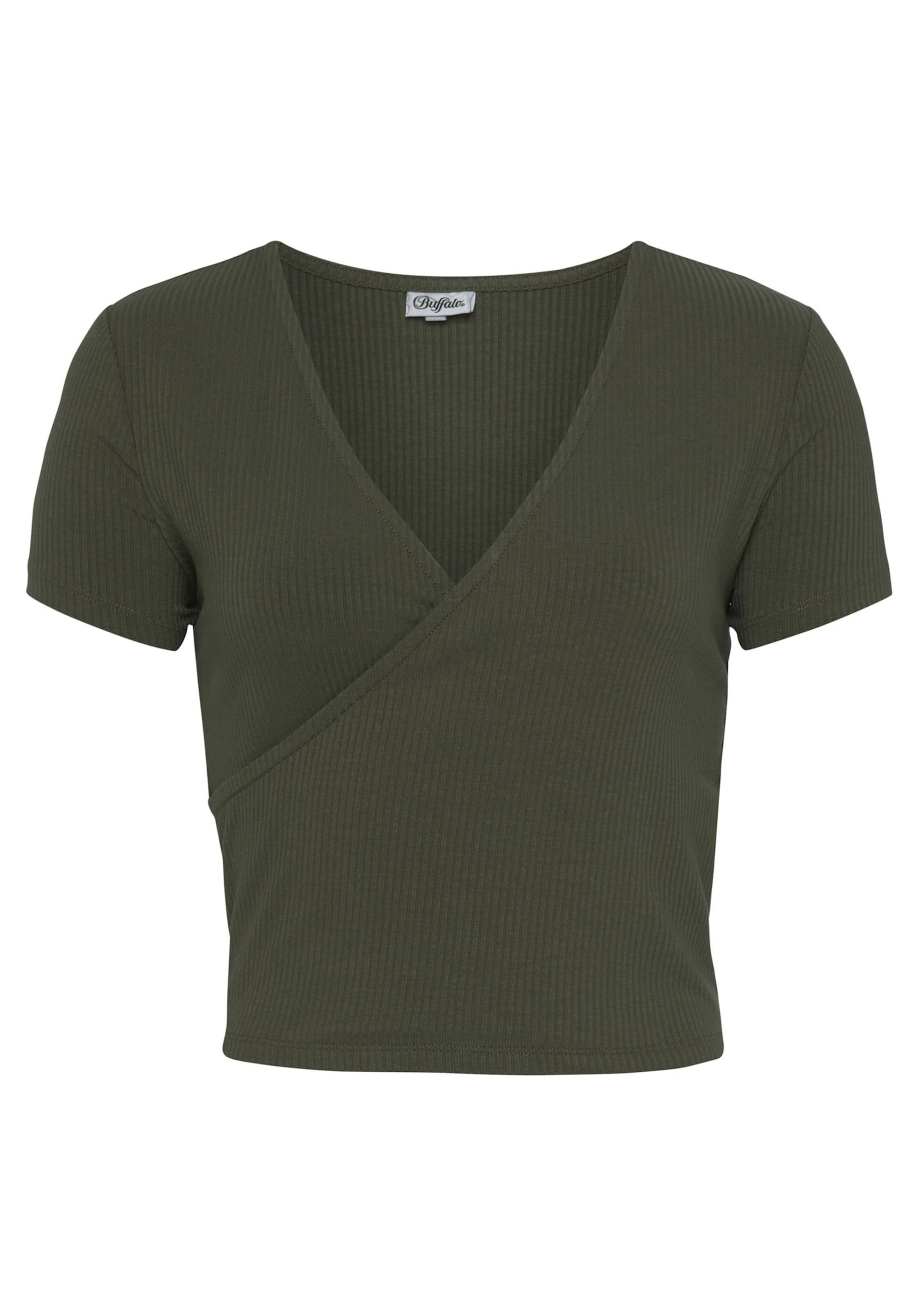 Kurzarmshirt in khaki von Buffalo