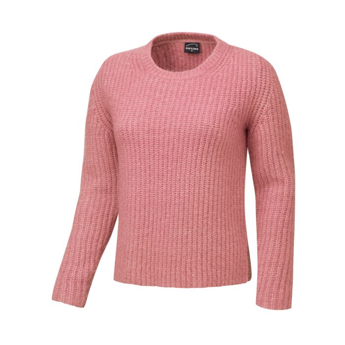 Kuschelig warmer Damen Pullover, altrosa von Artime