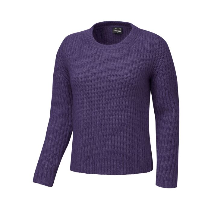 Kuschelig warmer Damen Pullover, violett, XL von Artime