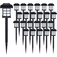LED Solarleuchten 24er-Set Schwarz von monzana®
