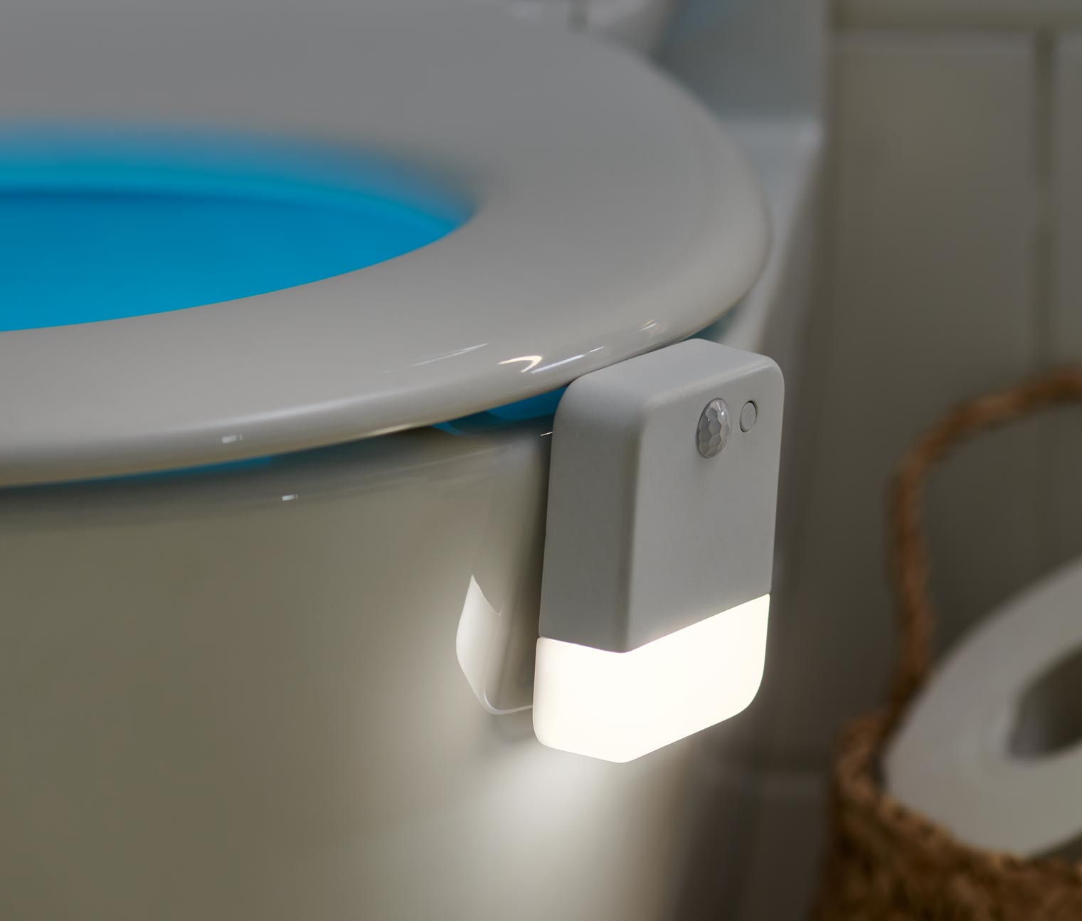 LED-Toilettennachtlicht mit Bewegungsmelder LED-Toilettennachtlicht mit Bewegungsmelder