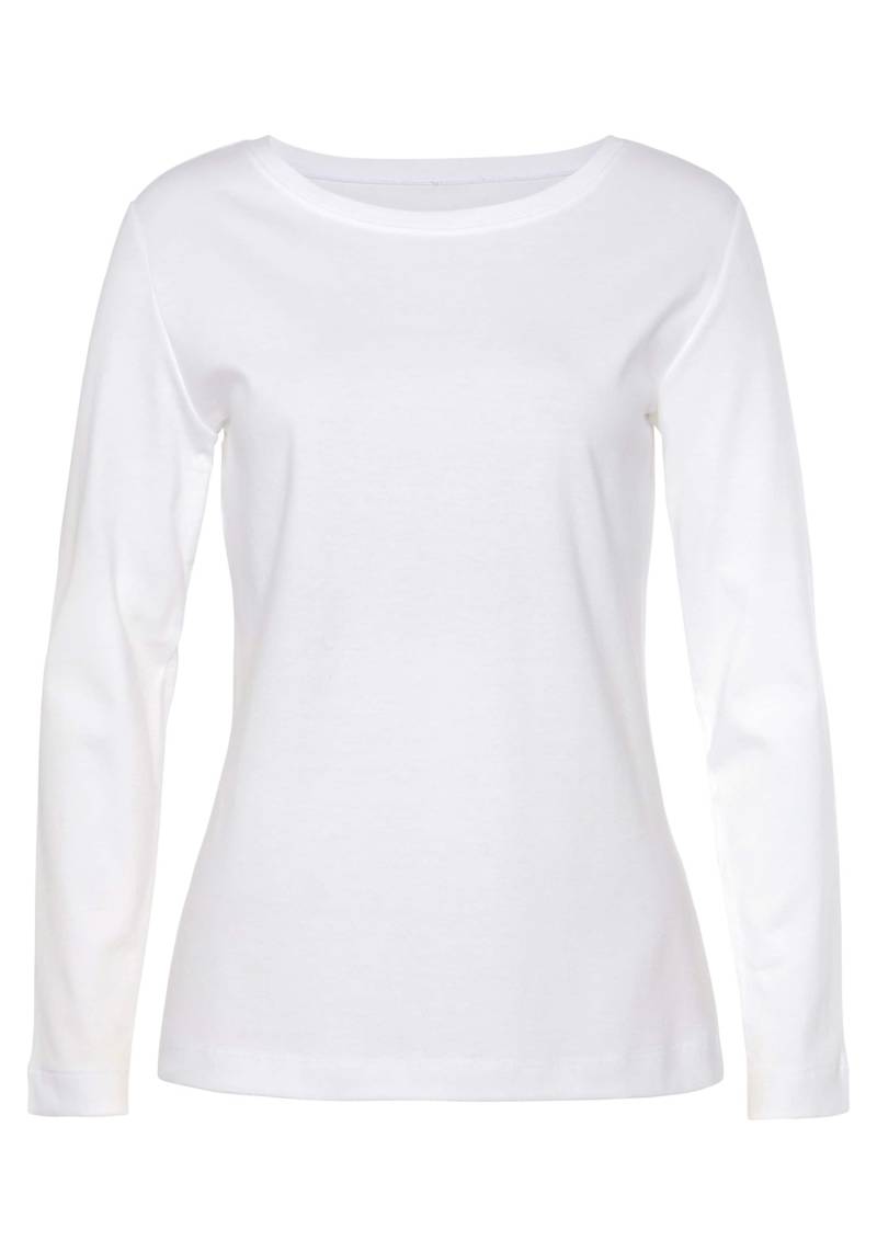 Langarmshirt in blau, creme von Vivance