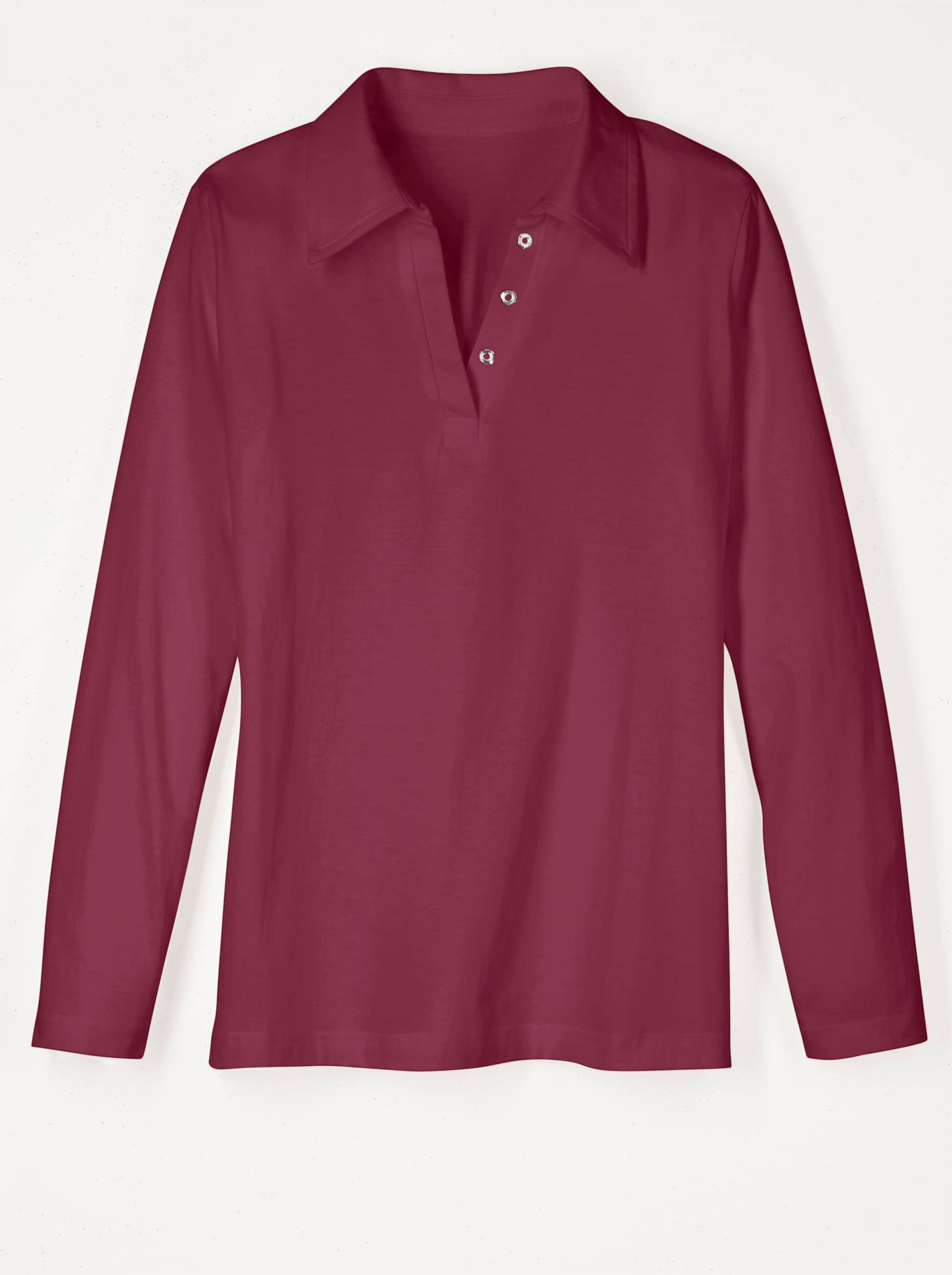 Langarmshirt in bordeaux von heine