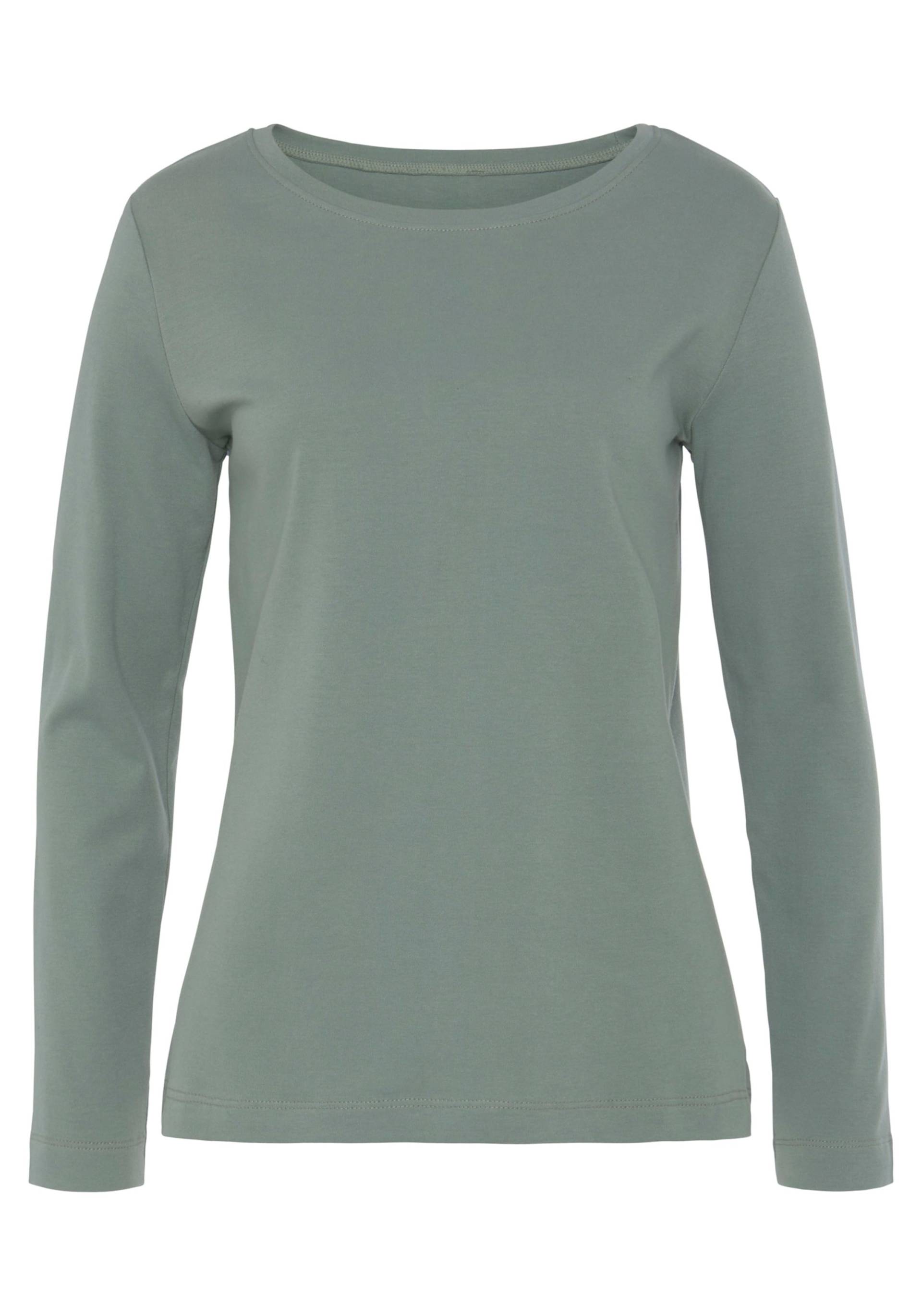 Langarmshirt in mint, taupe von Vivance