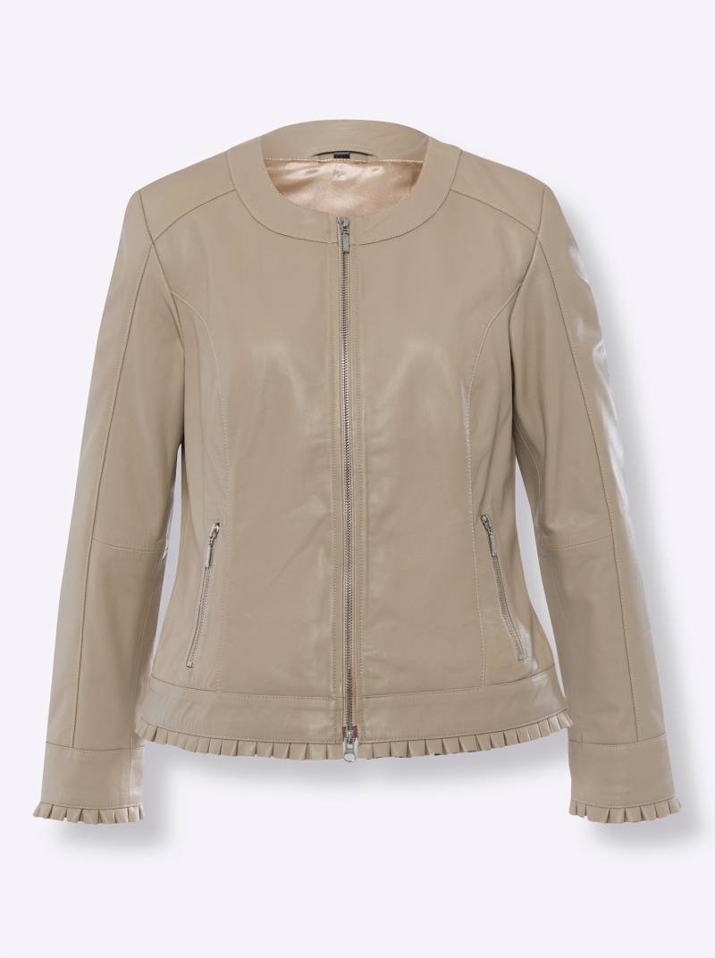 Leder-Jacke in beige von heine