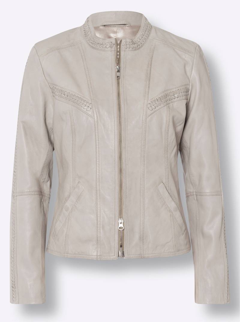 Leder-Jacke in beige von heine