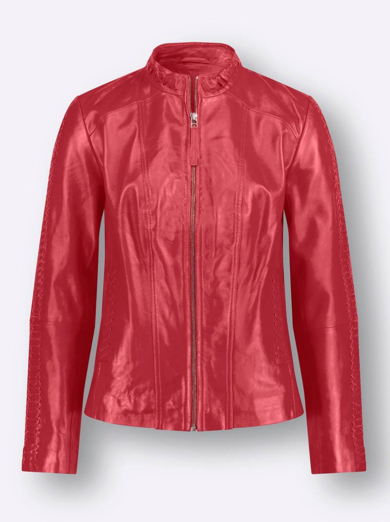 Leder-Jacke in rot von heine