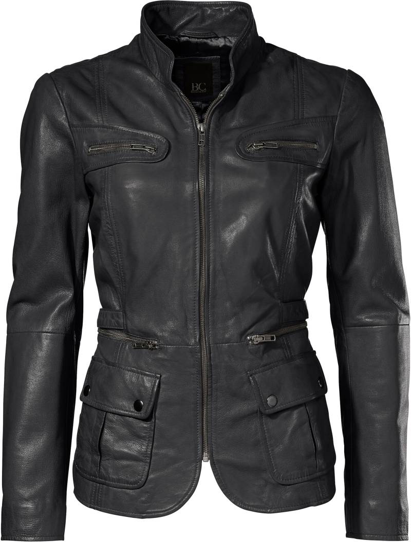 Leder-Jacke in schwarz von heine