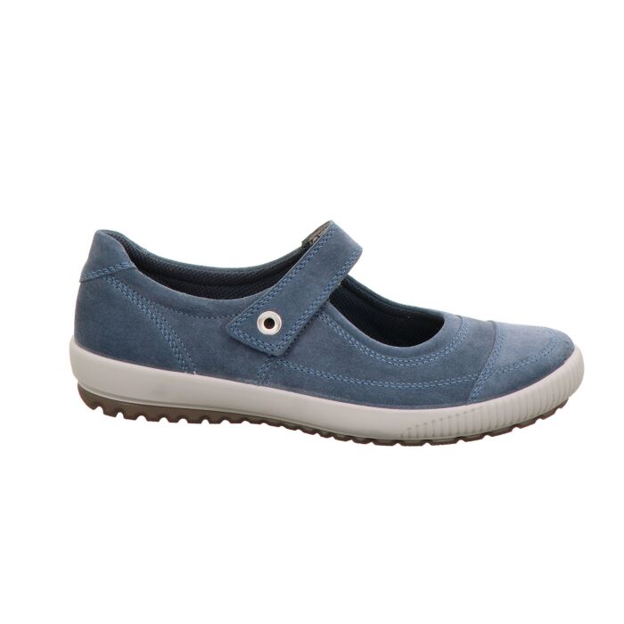 Legero Mary Jane Schlupfschuh für Damen aus Veloursleder jeansblau, 40 von Legero