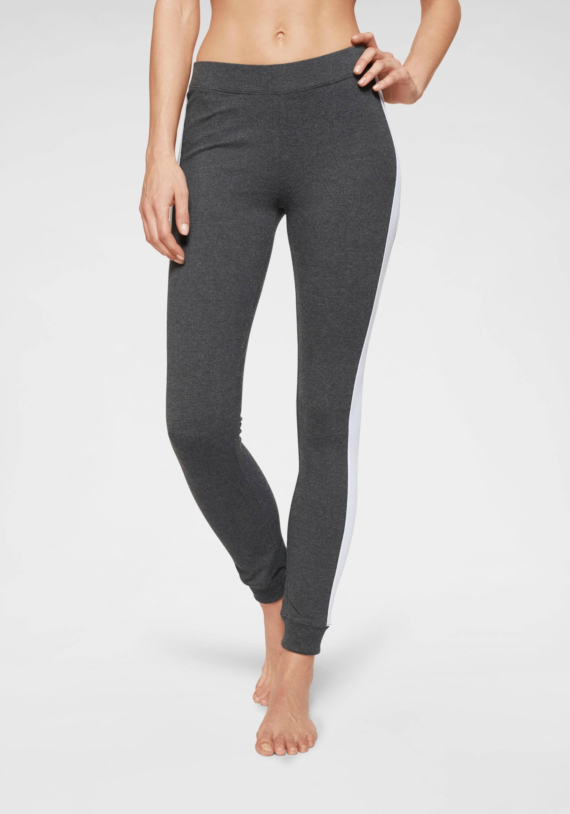 Leggings in anthrazit-meliert, pflaume von Arizona