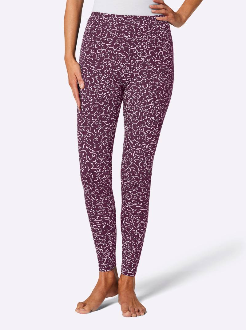 Leggings in bordeaux von heine