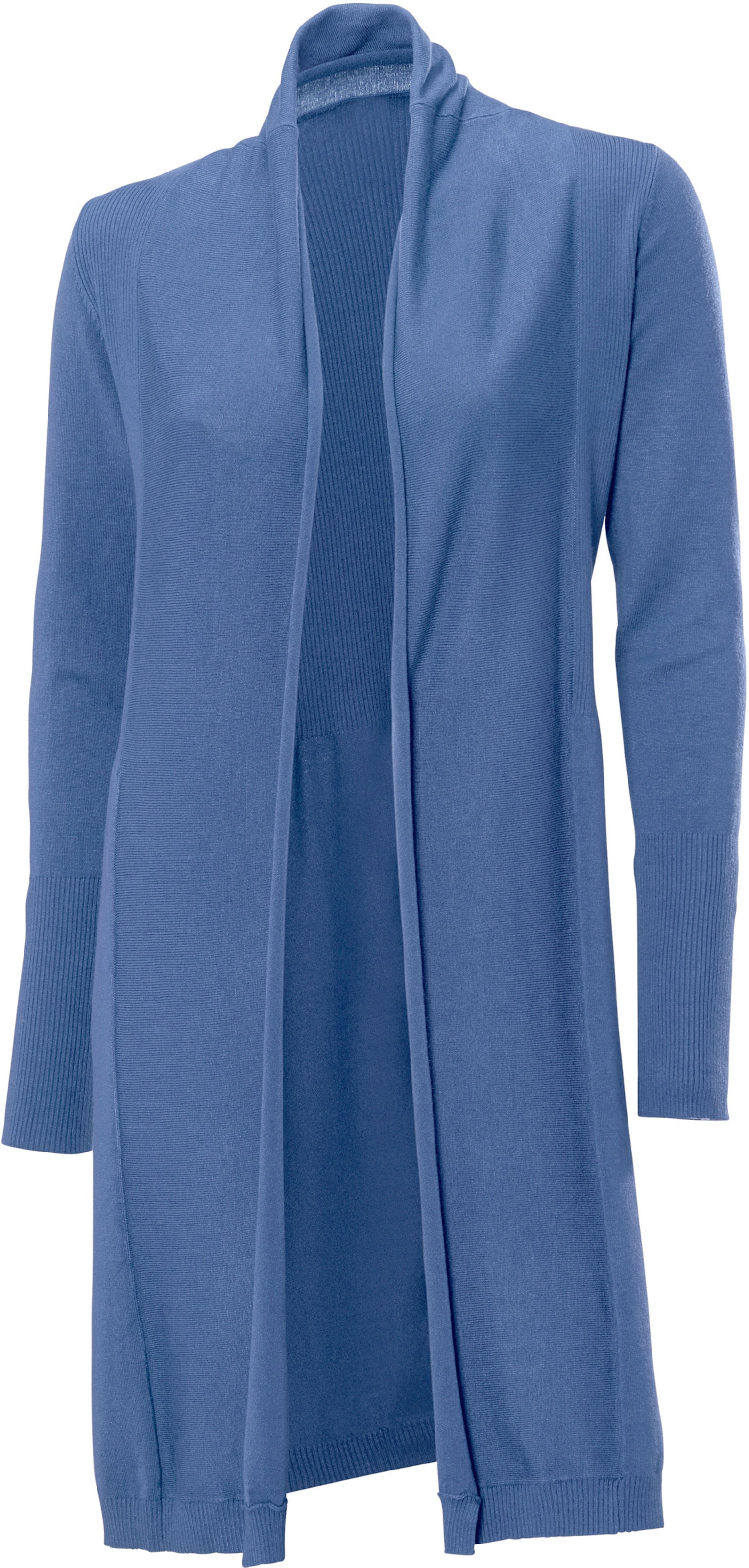 Long-Strickjacke in jeansblau von heine