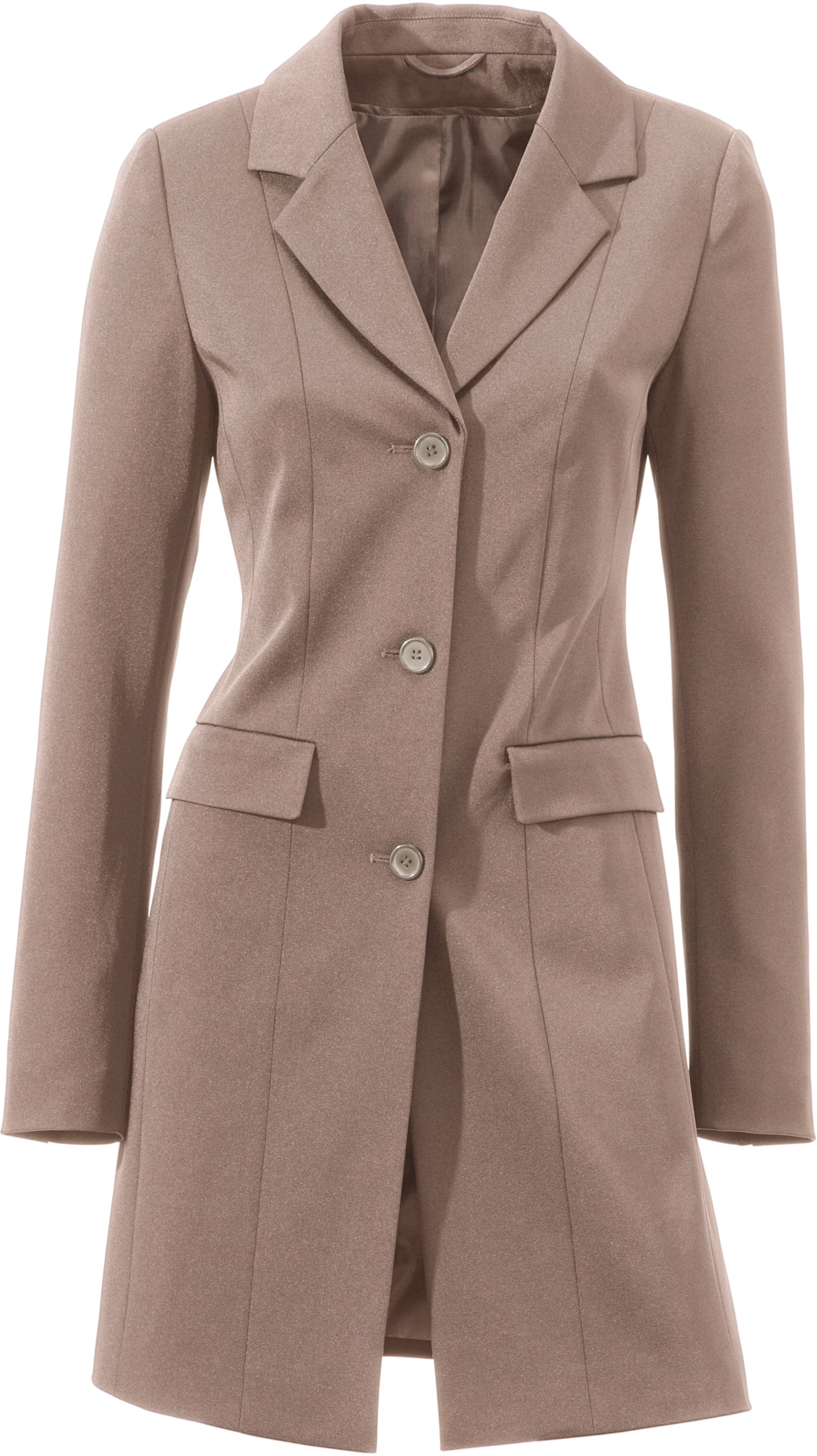 Longblazer in taupe von heine