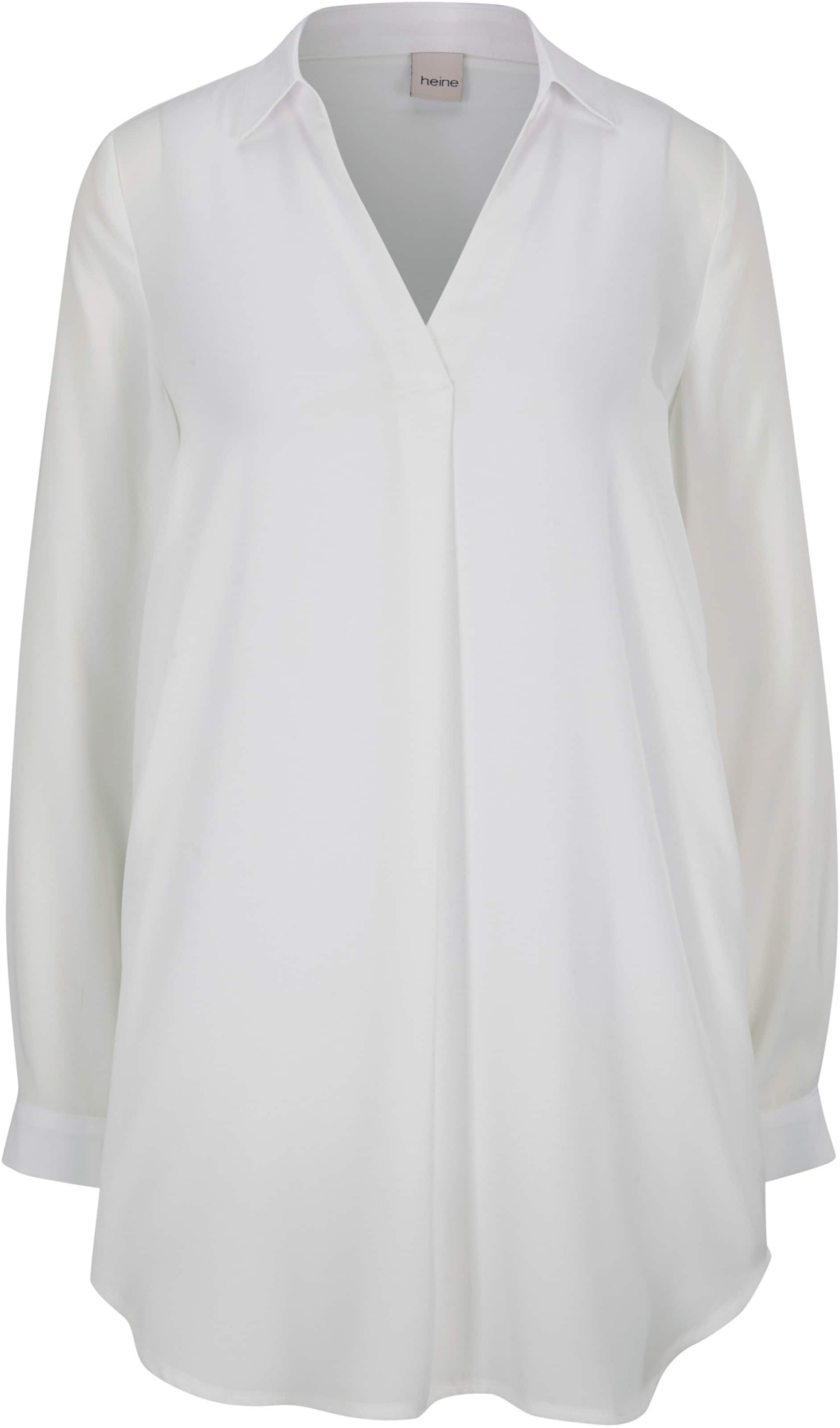 Longbluse in offwhite von heine