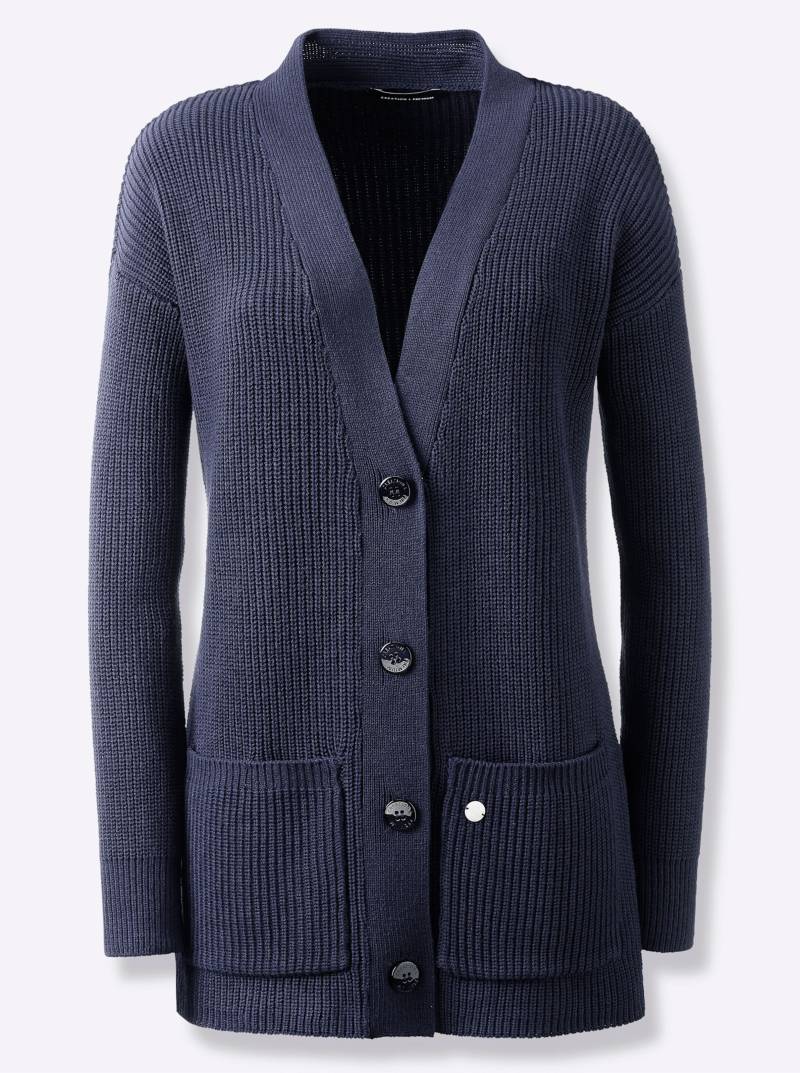 Longstrickjacke