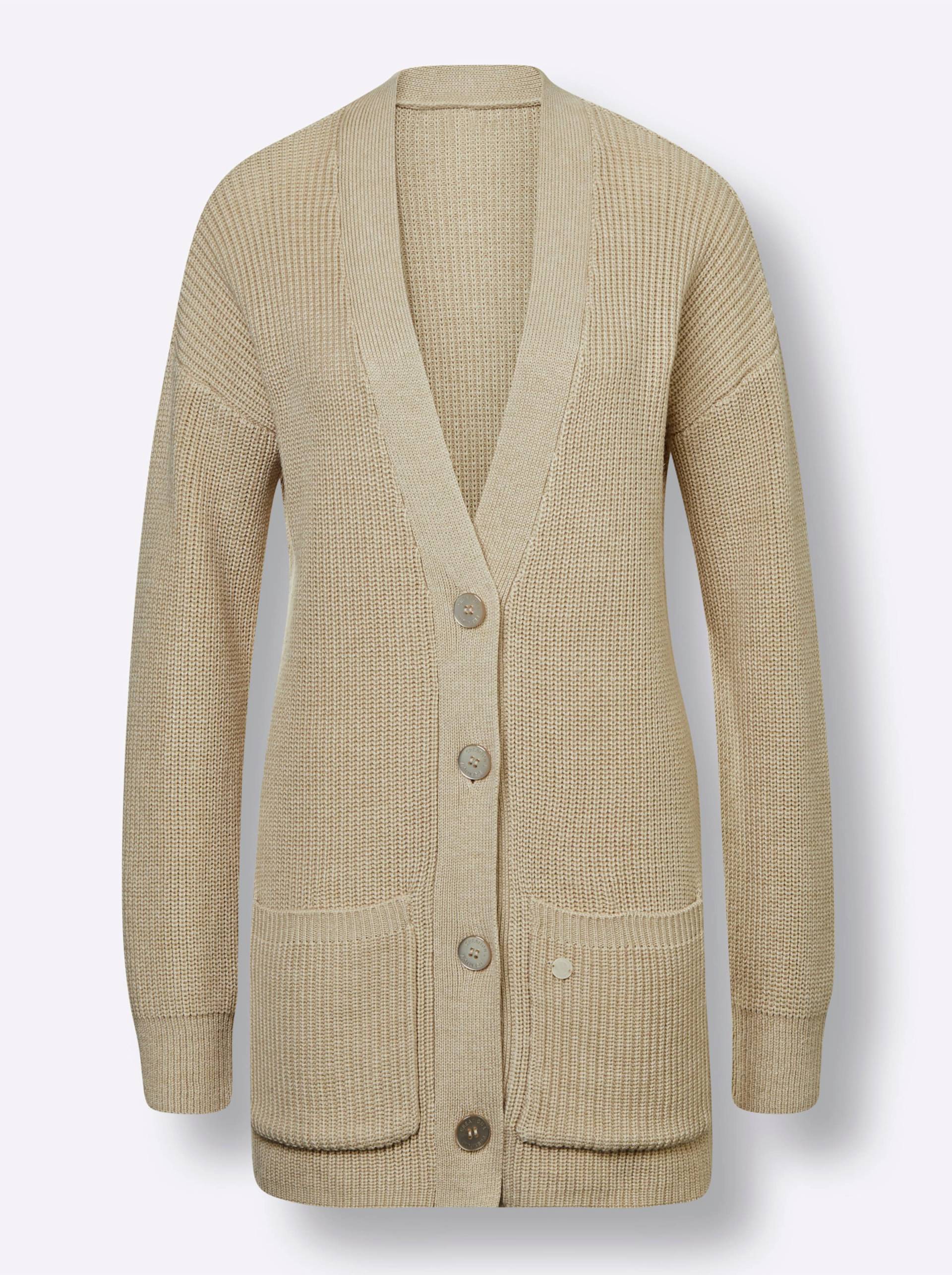 Longstrickjacke