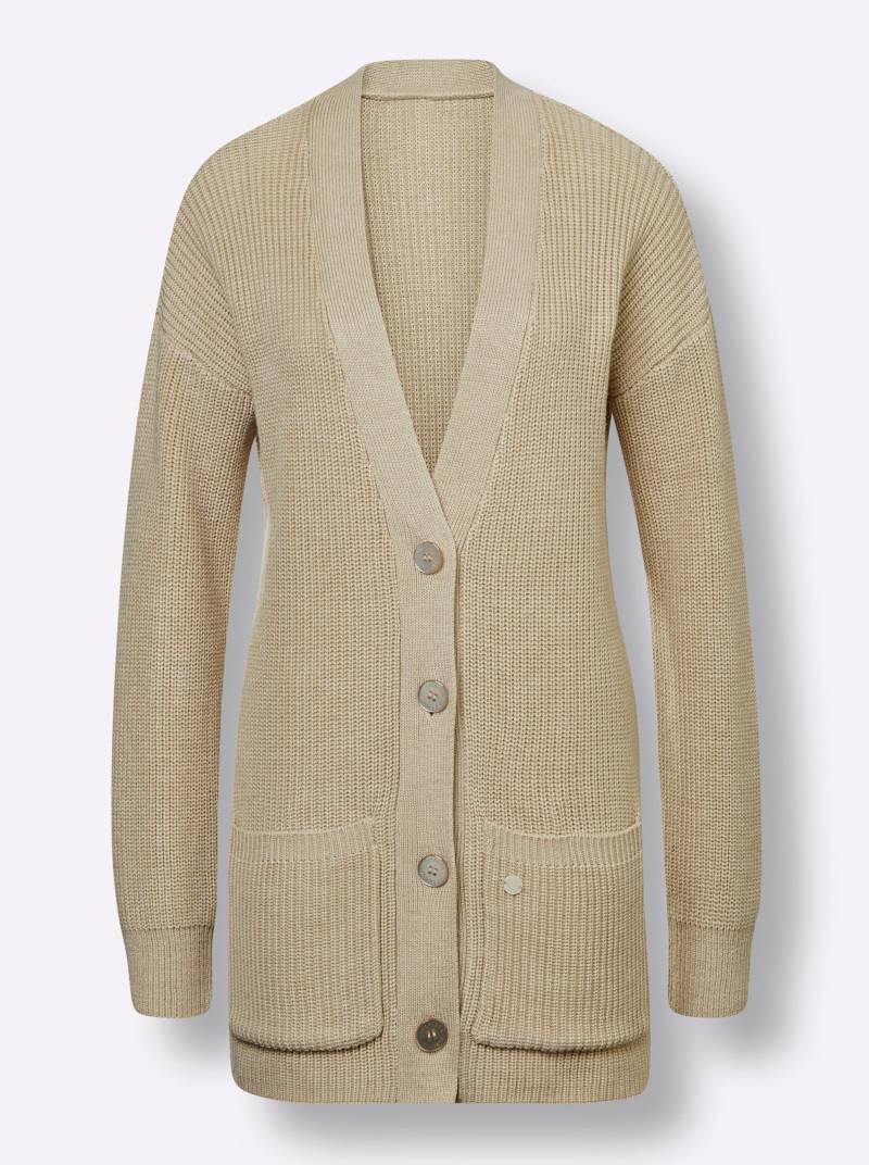 Longstrickjacke