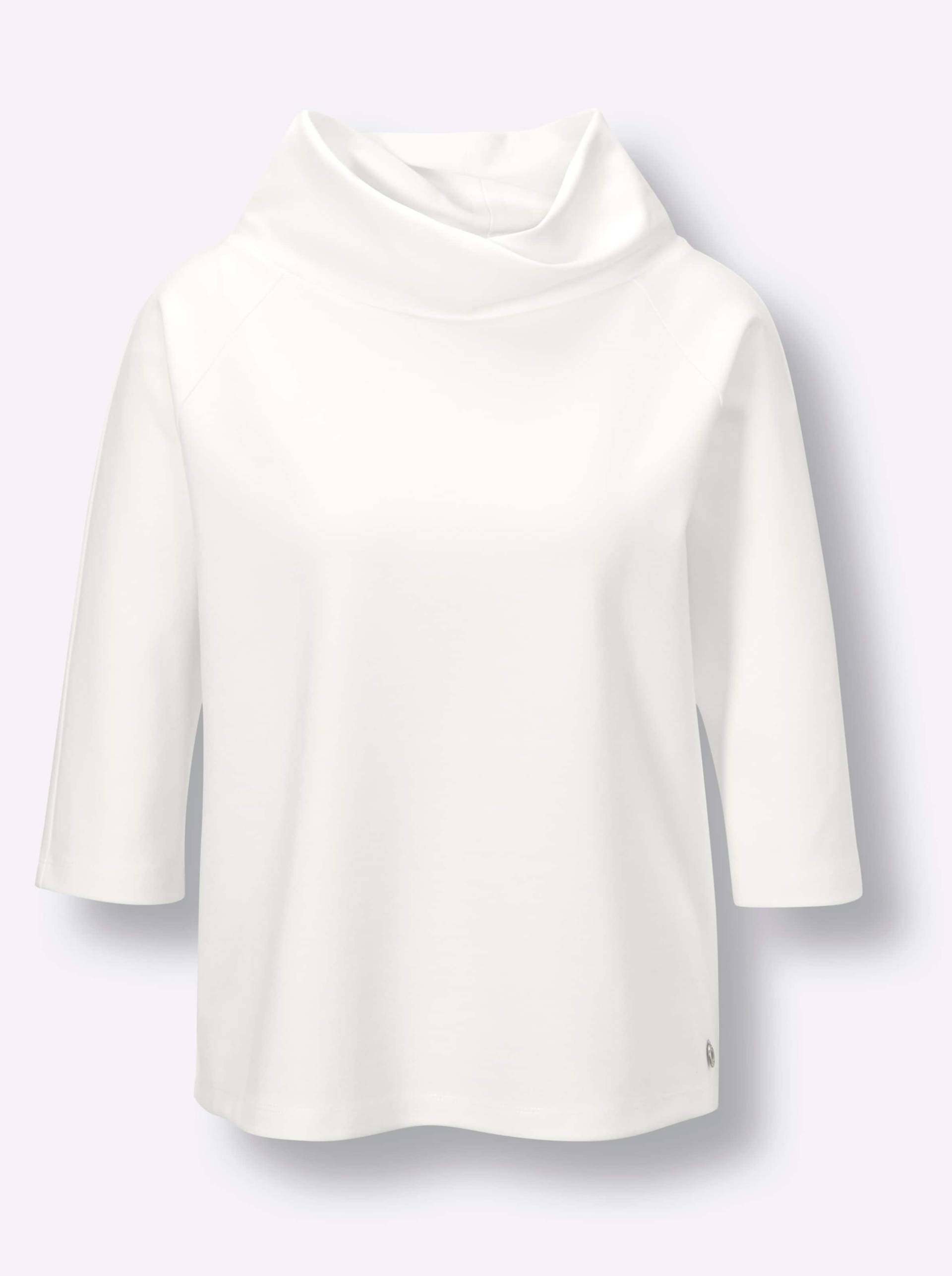 Modal-Shirt in ecru von CREATION L PREMIUM