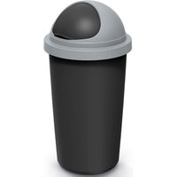 Mülleimer Schwarz/Grau Kunststoff 50L Mülleimer Schwarz/Grau Kunststoff 50L von monzana®